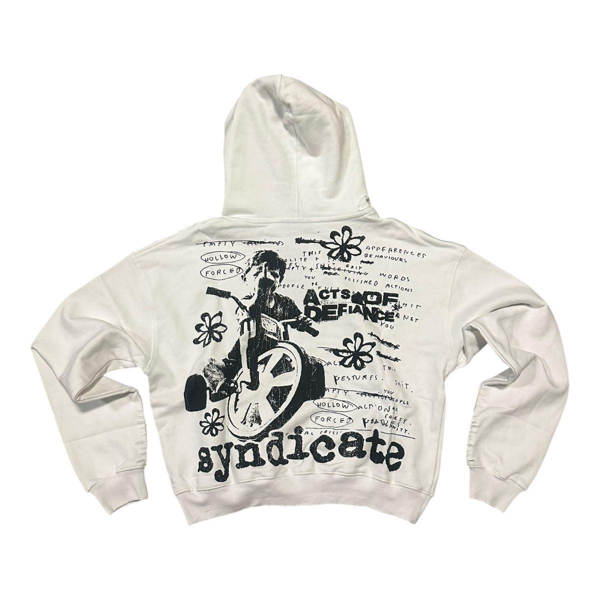 SYN - DEFIANCE Zip Hoodie - White - 2