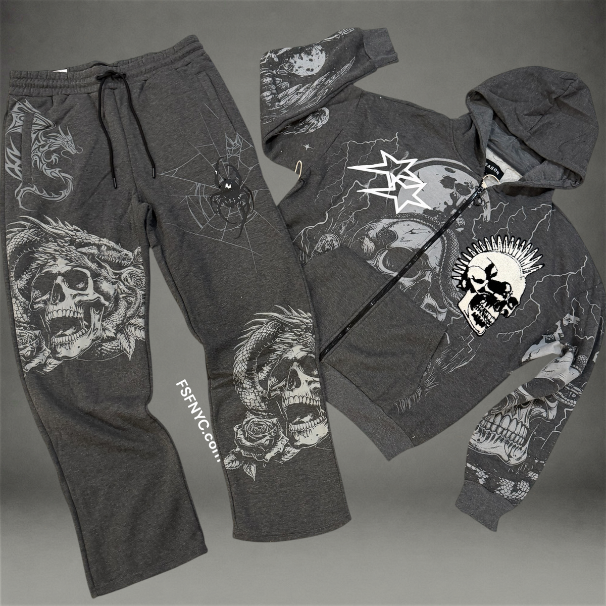 Victory Sweatsuit - Grey 605 613