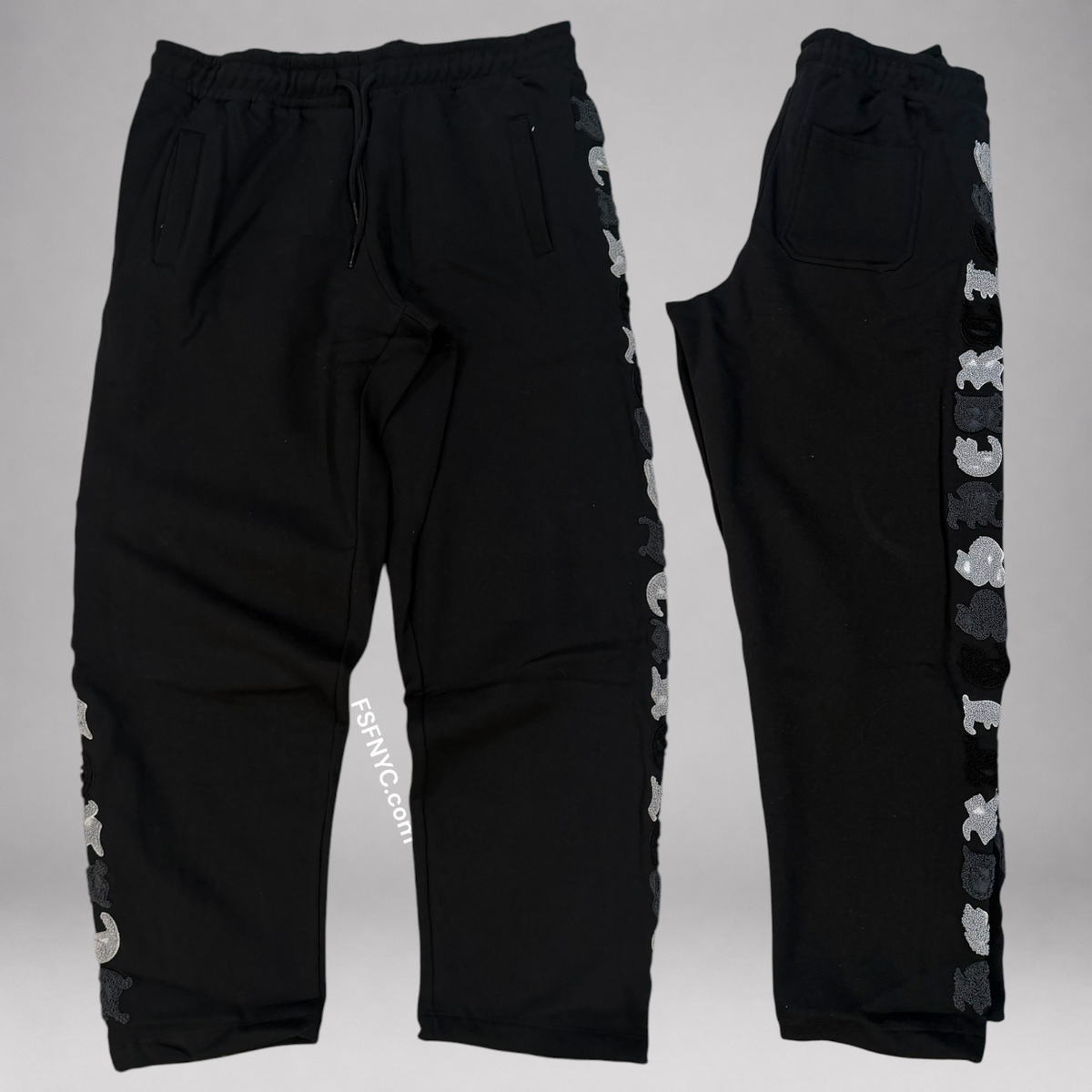 Heartless Sweat Pants - Black 163