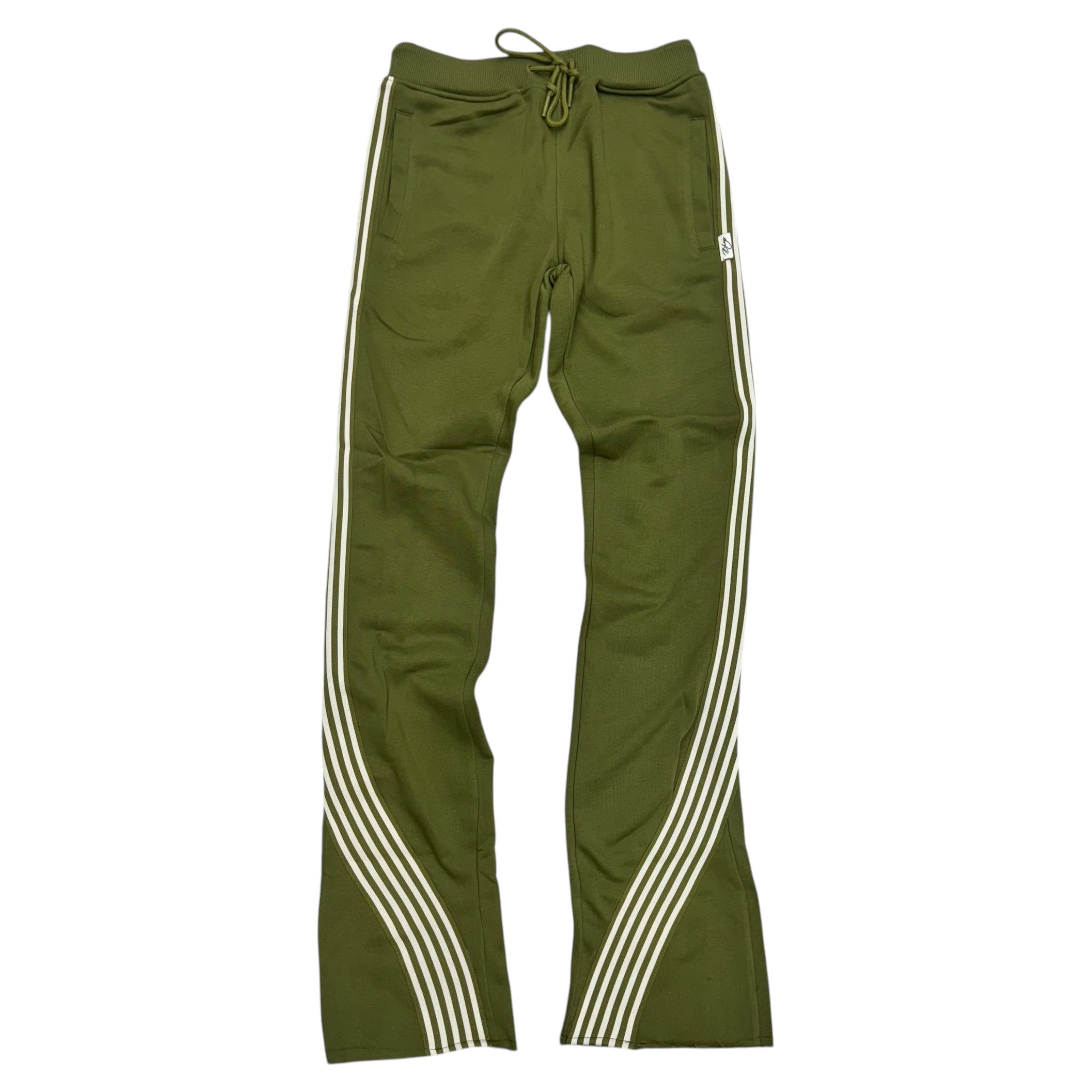 BKYS Stacked Sweat Pants Olive P1264