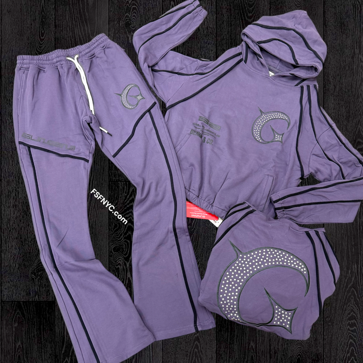 Gunzinii - Flare sweat suit - Light Purple