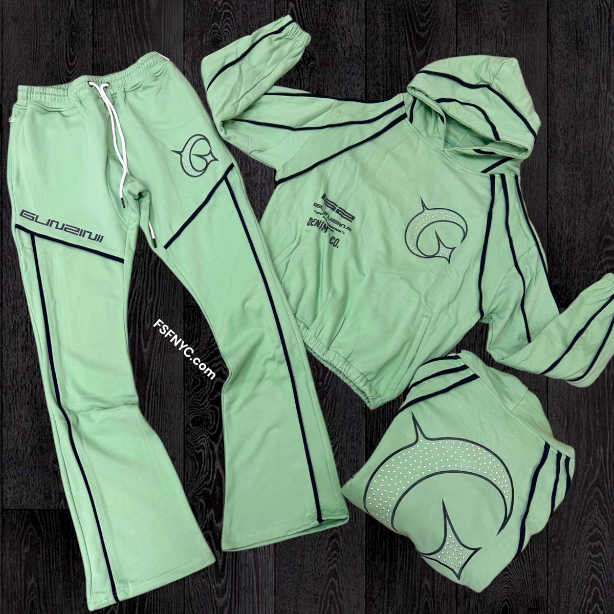 Gunzinii - Flare sweat suit - Mint