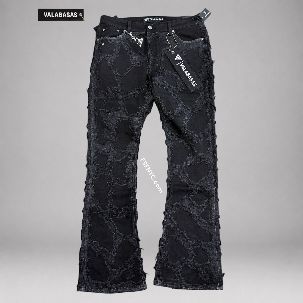 Valabasas - Canyon Stacked Denim - Black Washed 1120