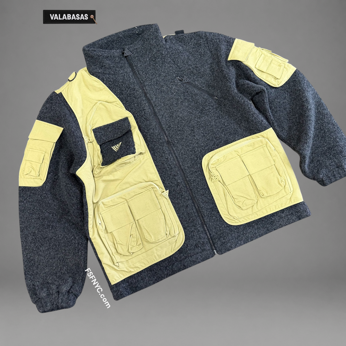 Valabasas - Hike Sherpa Jacket - Dark Grey - 1028