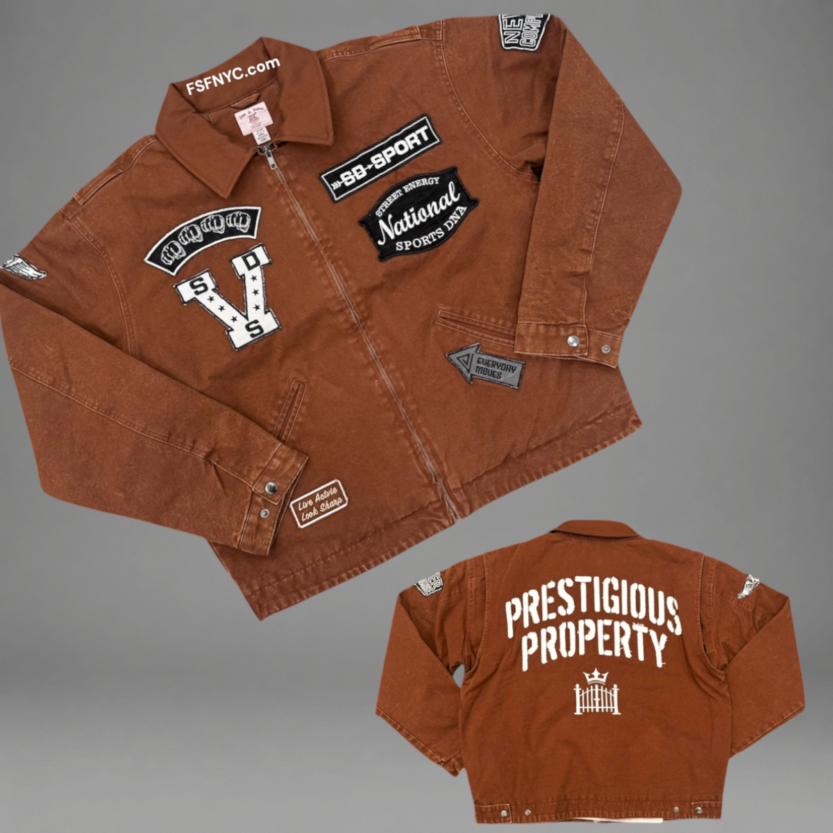 Property - Canvas Patch Jacket - Brown - 6203