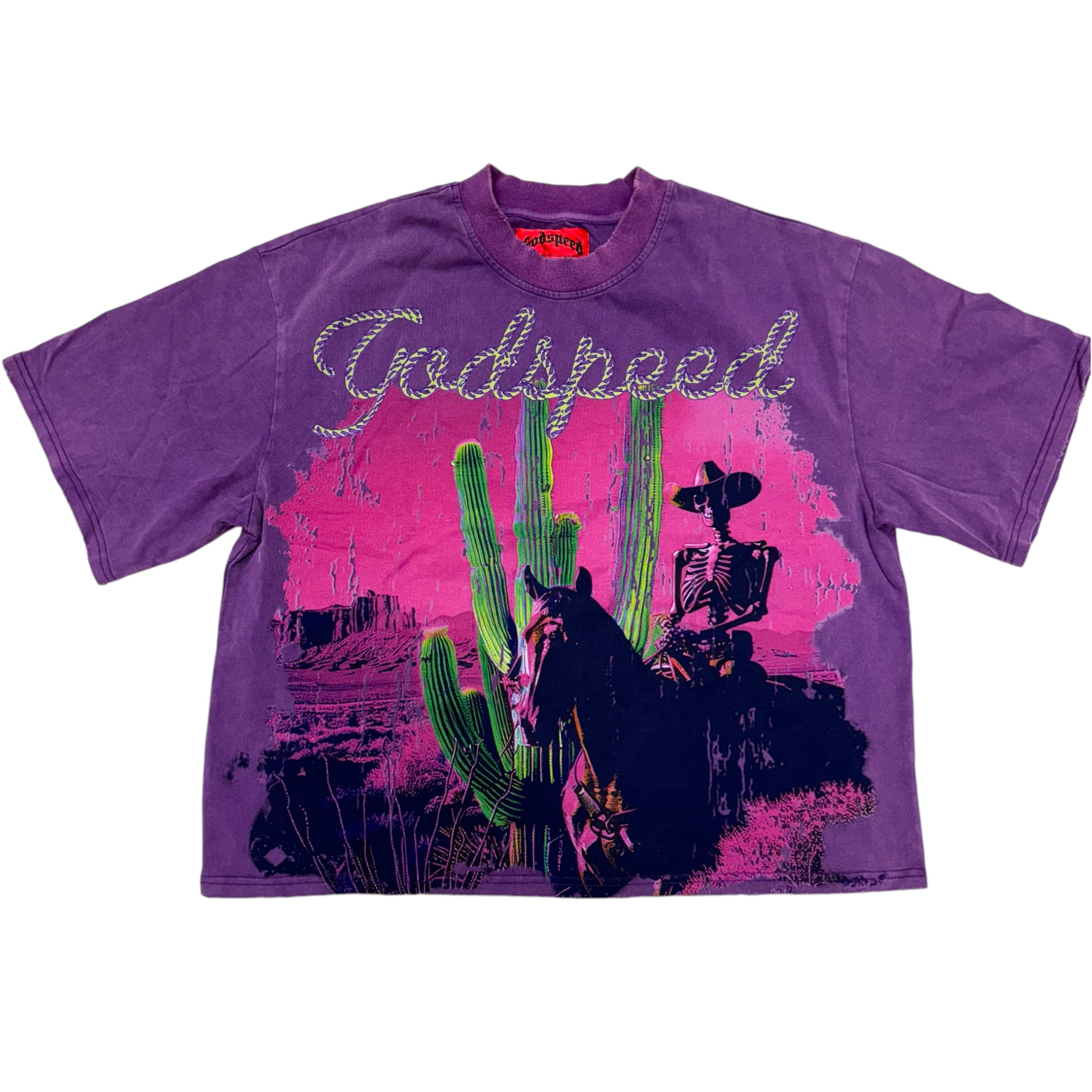 Godspeed Cactus T-shirt Purple