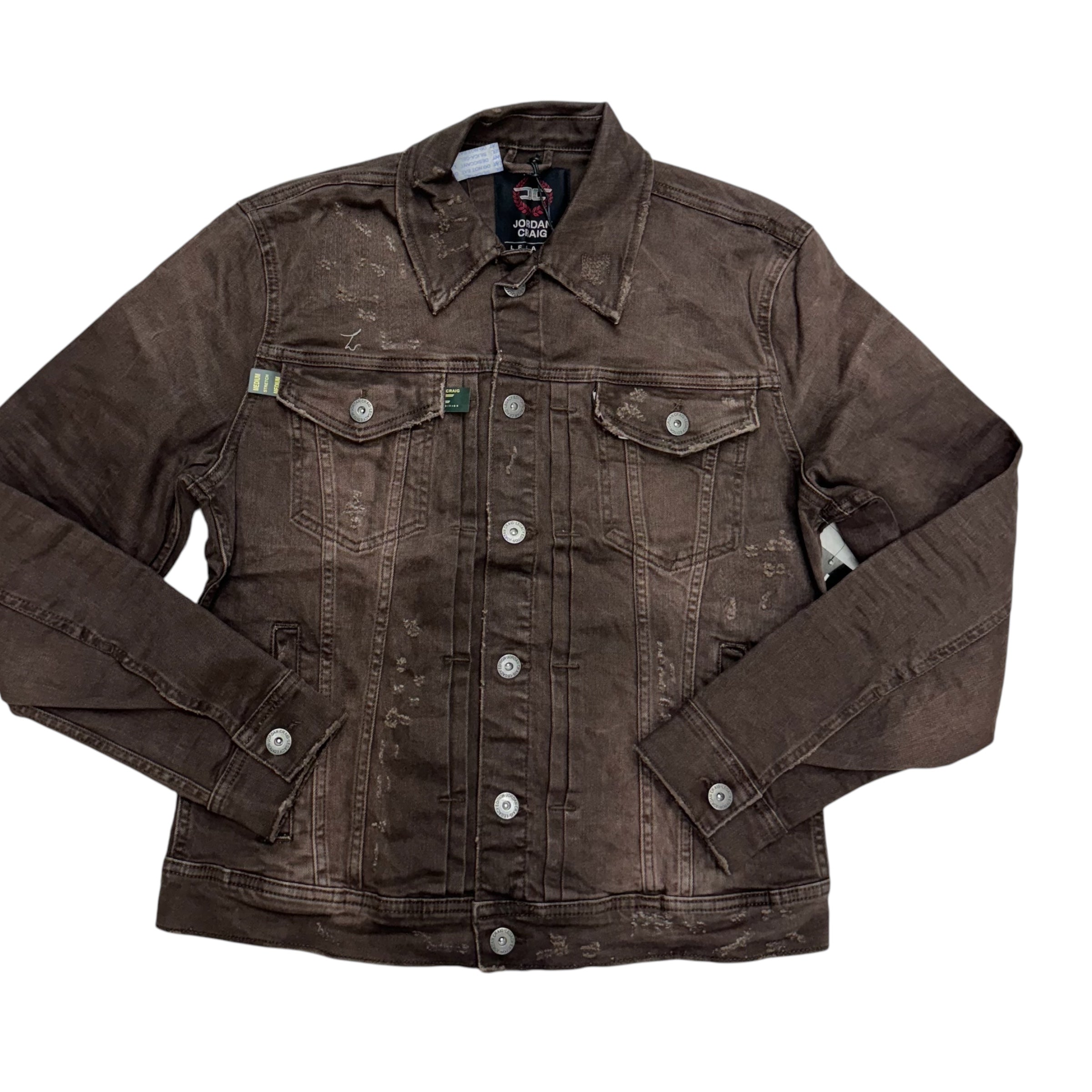 JC  shred jeans jacket Brown 1220 jj1220rc