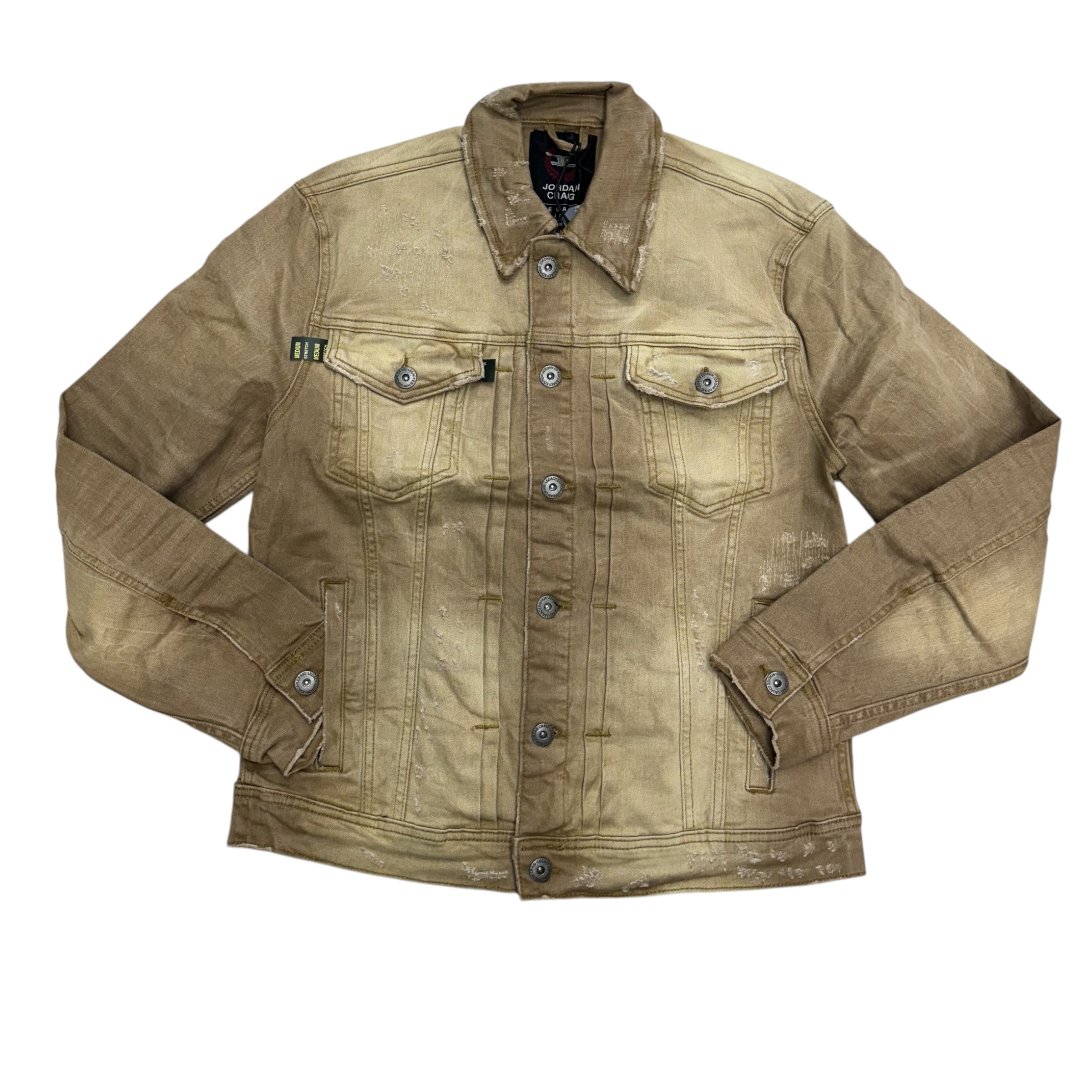 JC  shred jeans jacket Camel 1220 jj1220rc