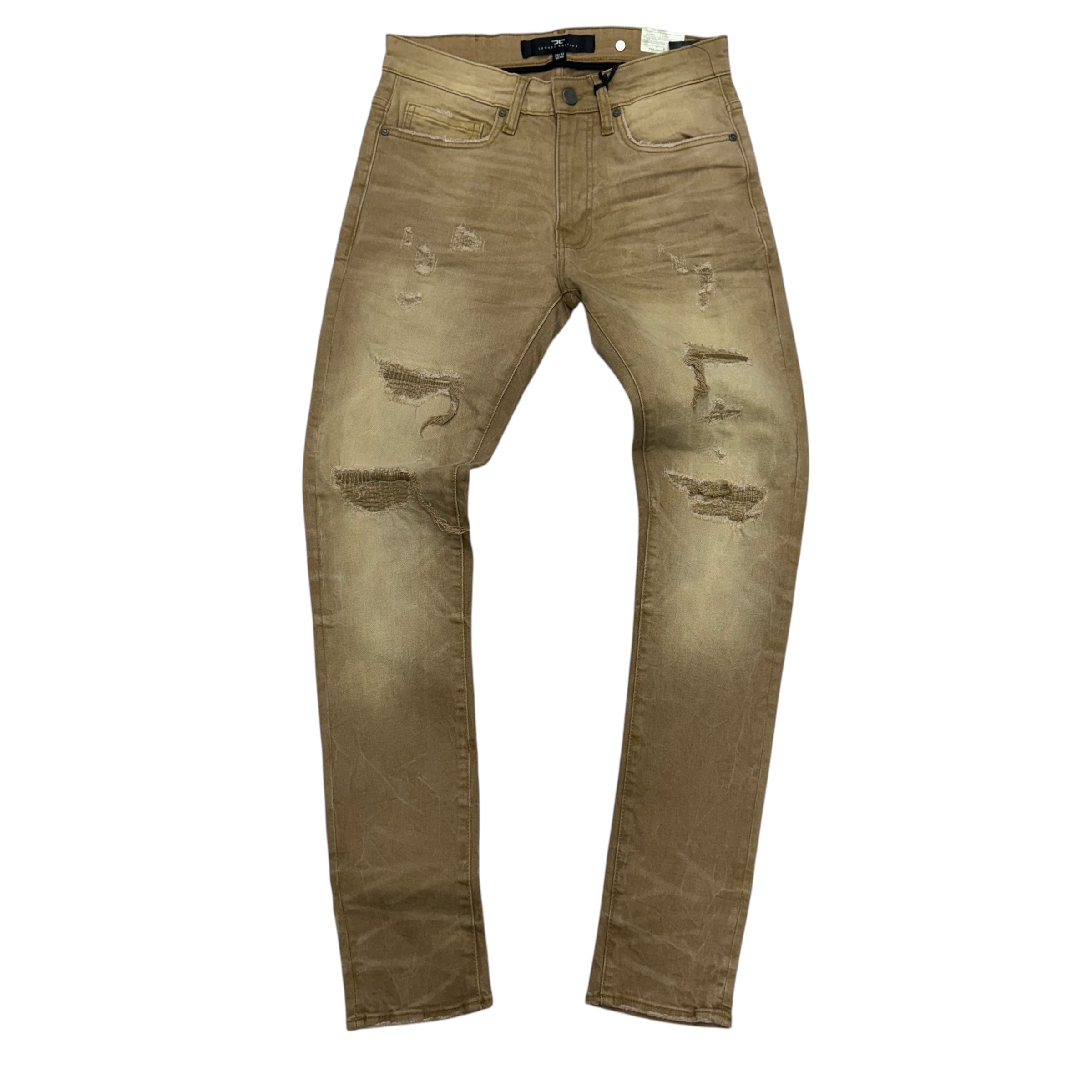 JC  shreds Slim Jeans Camel  1220 js1220rc