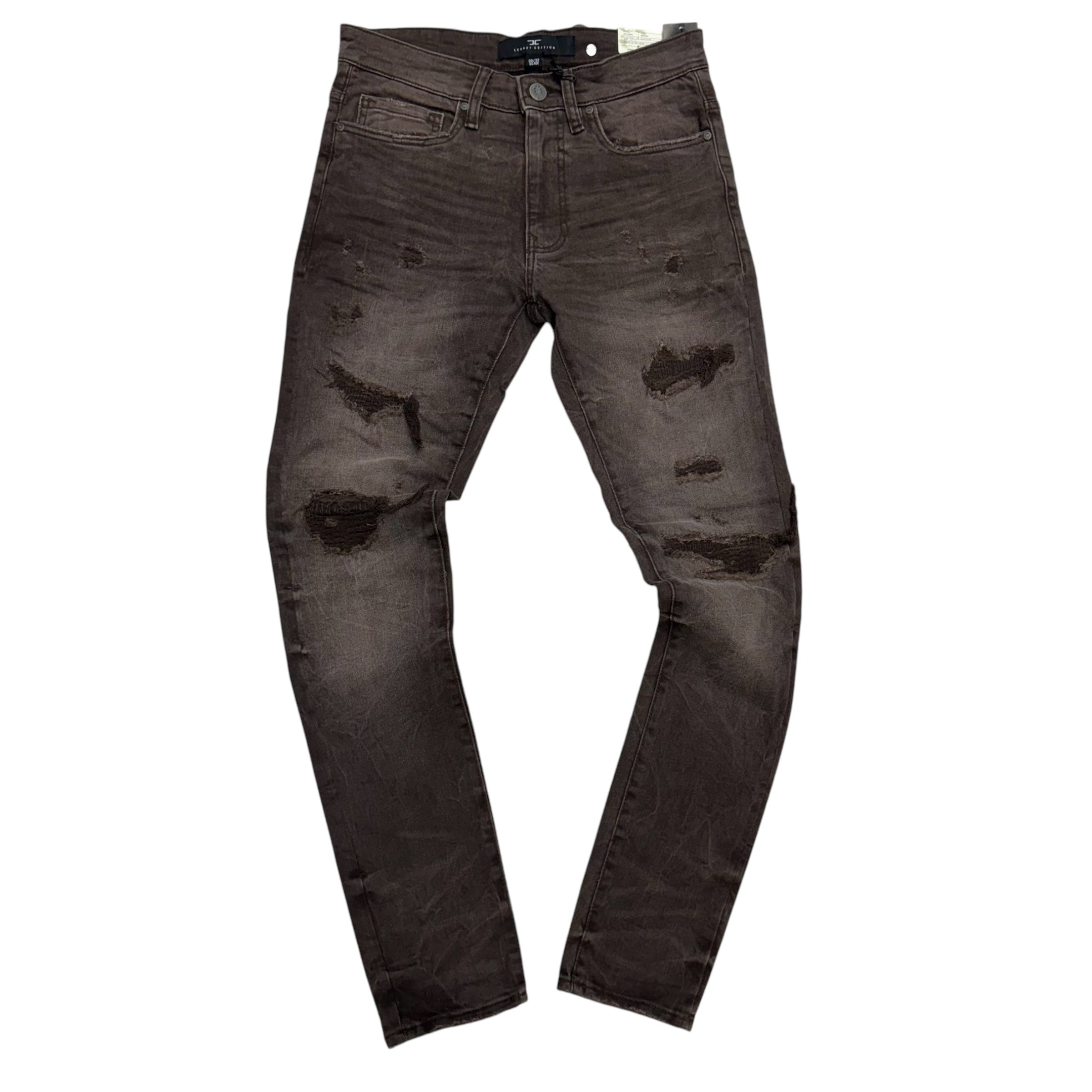 JC  shreds Slim Jean Brown 1220 js1220rc