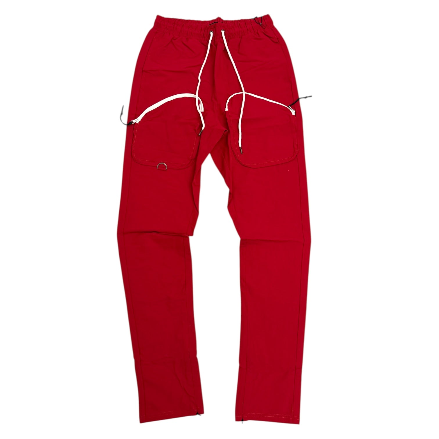 MT - Stacked Cargo Nylon Pants - Red - MT236