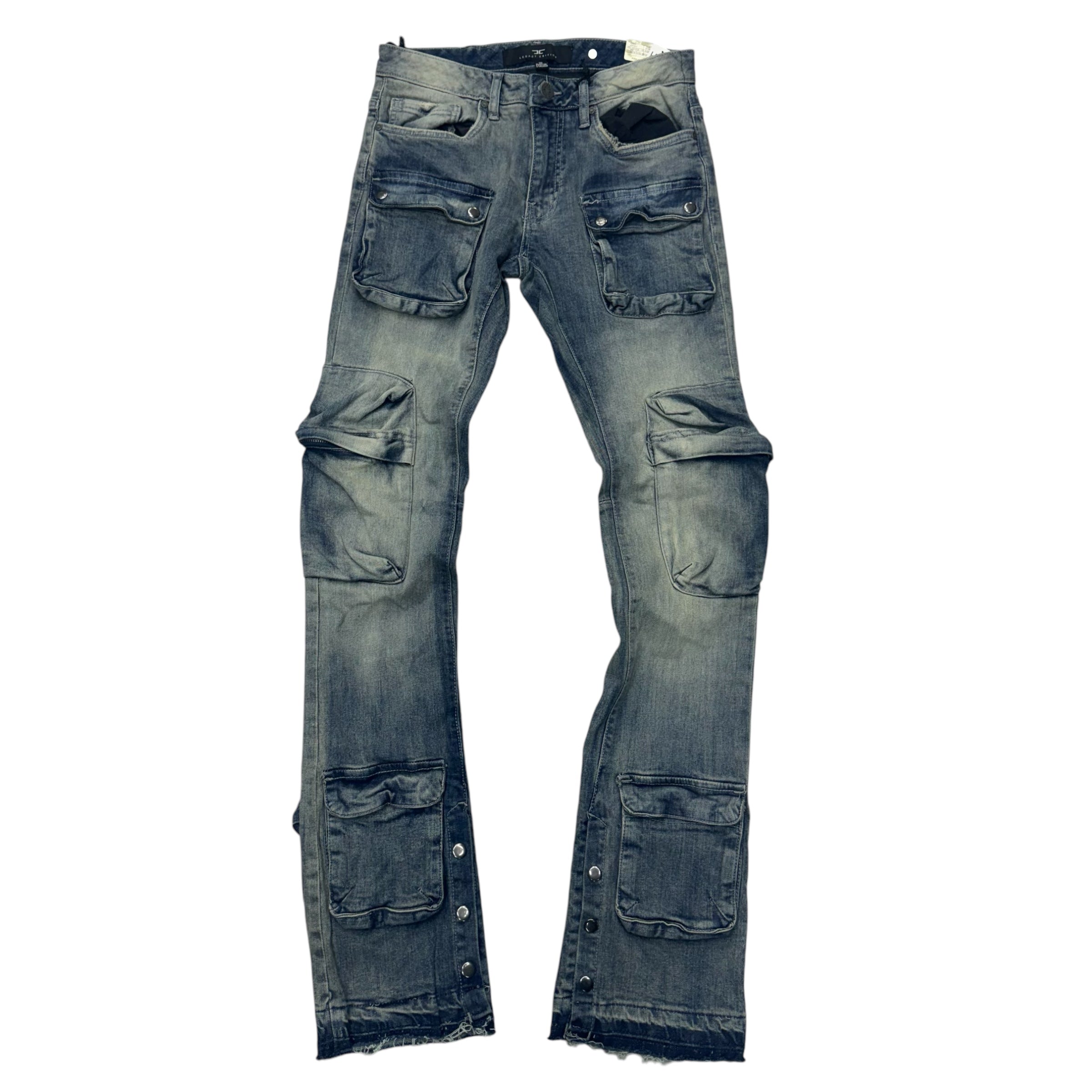 JC Stacked Utility Denim S.Blue  JTF1277