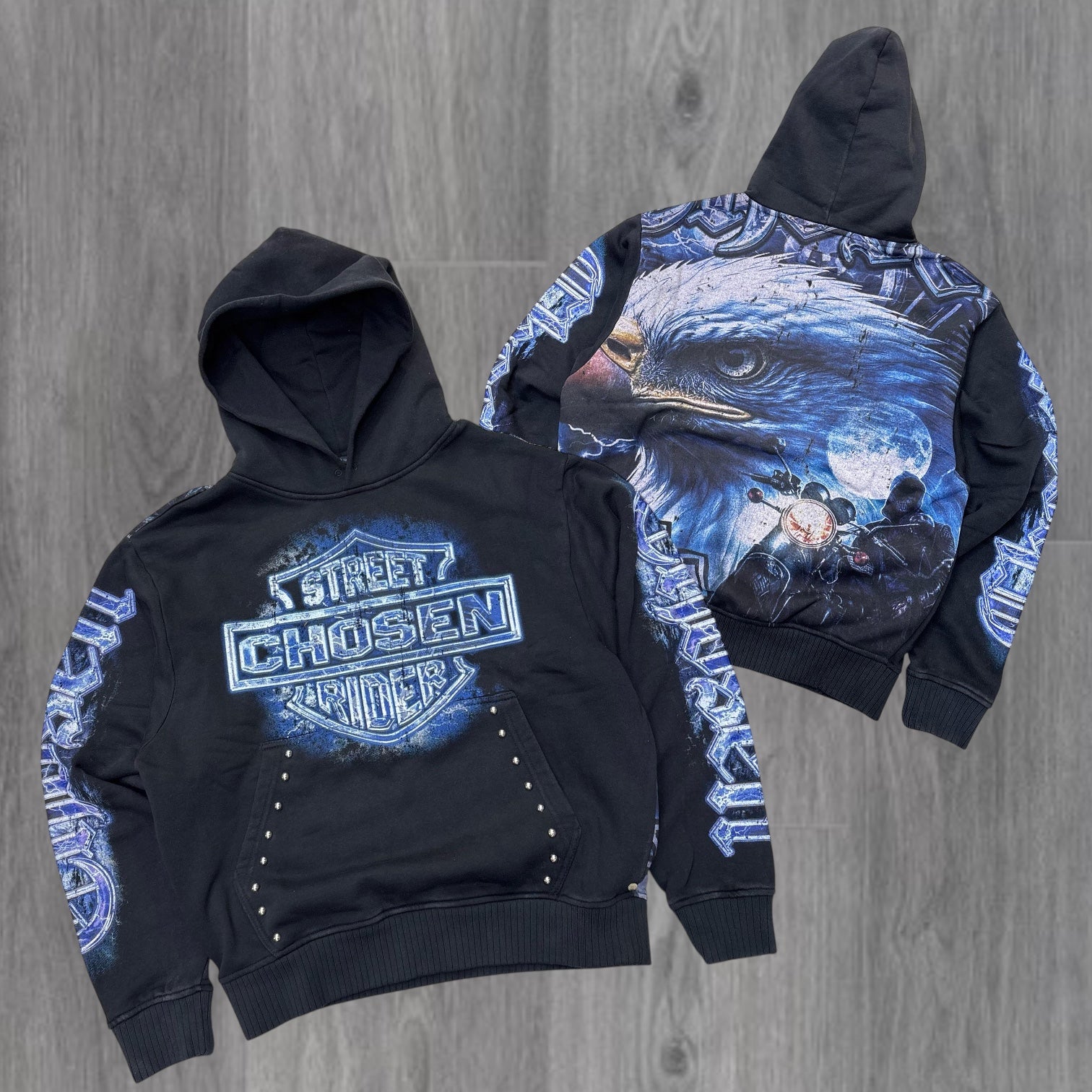 Chosen - oversized  Hoodie - Black 5530