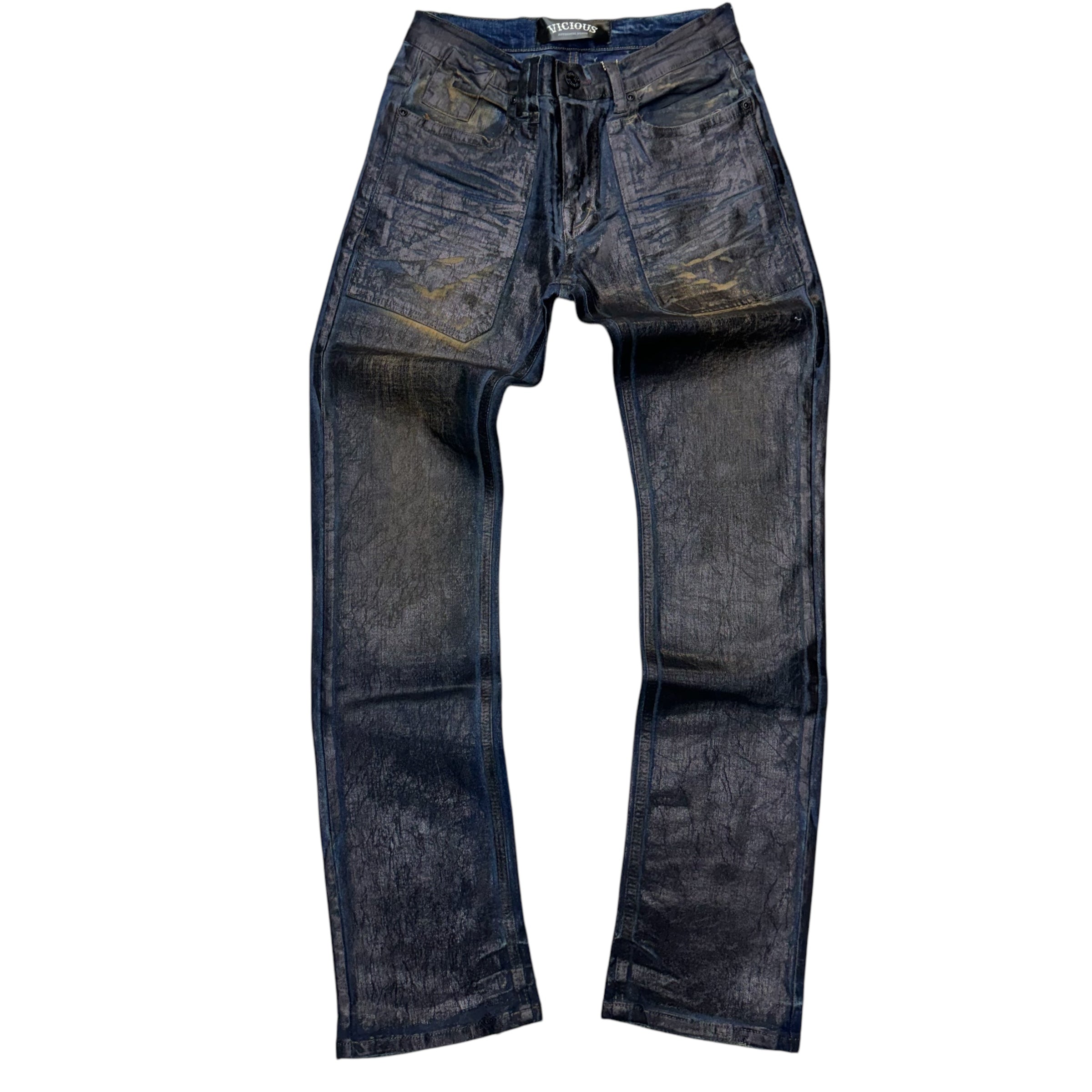 Vicious Waxed Oil Denim Indigo Rust VC851