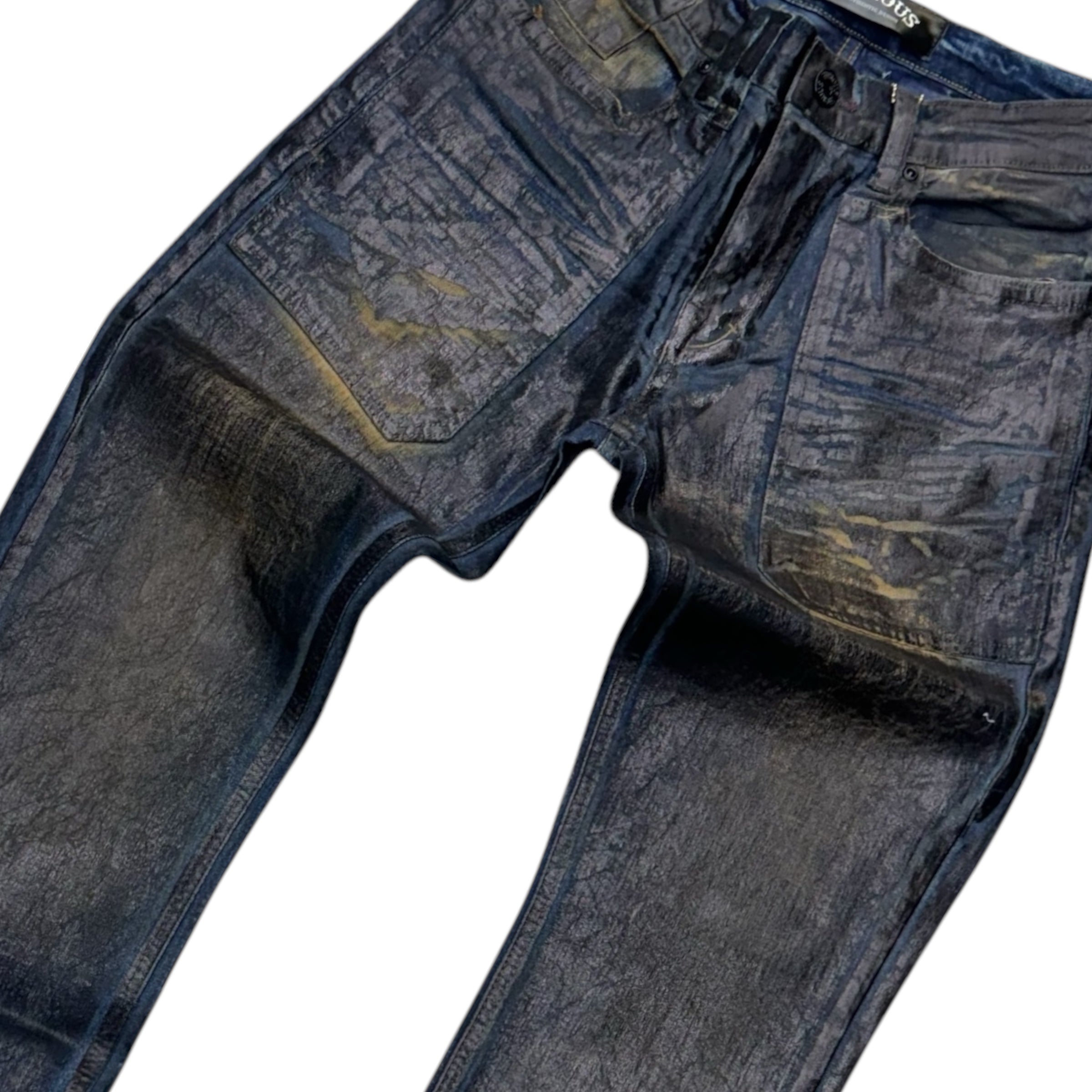 Vicious Waxed Oil Denim Indigo Rust VC851