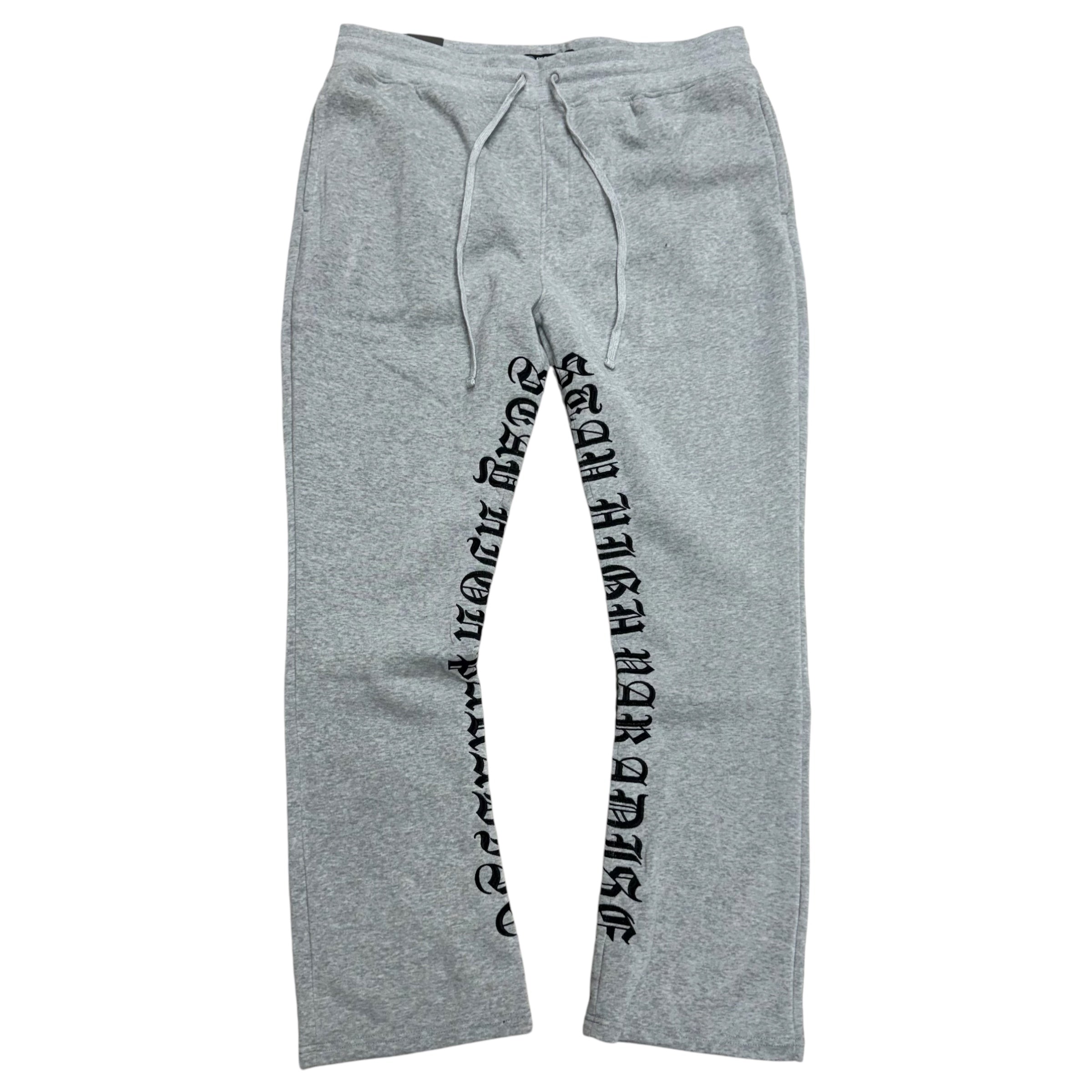 Rebel Stacked Hight Sweats Grey 491