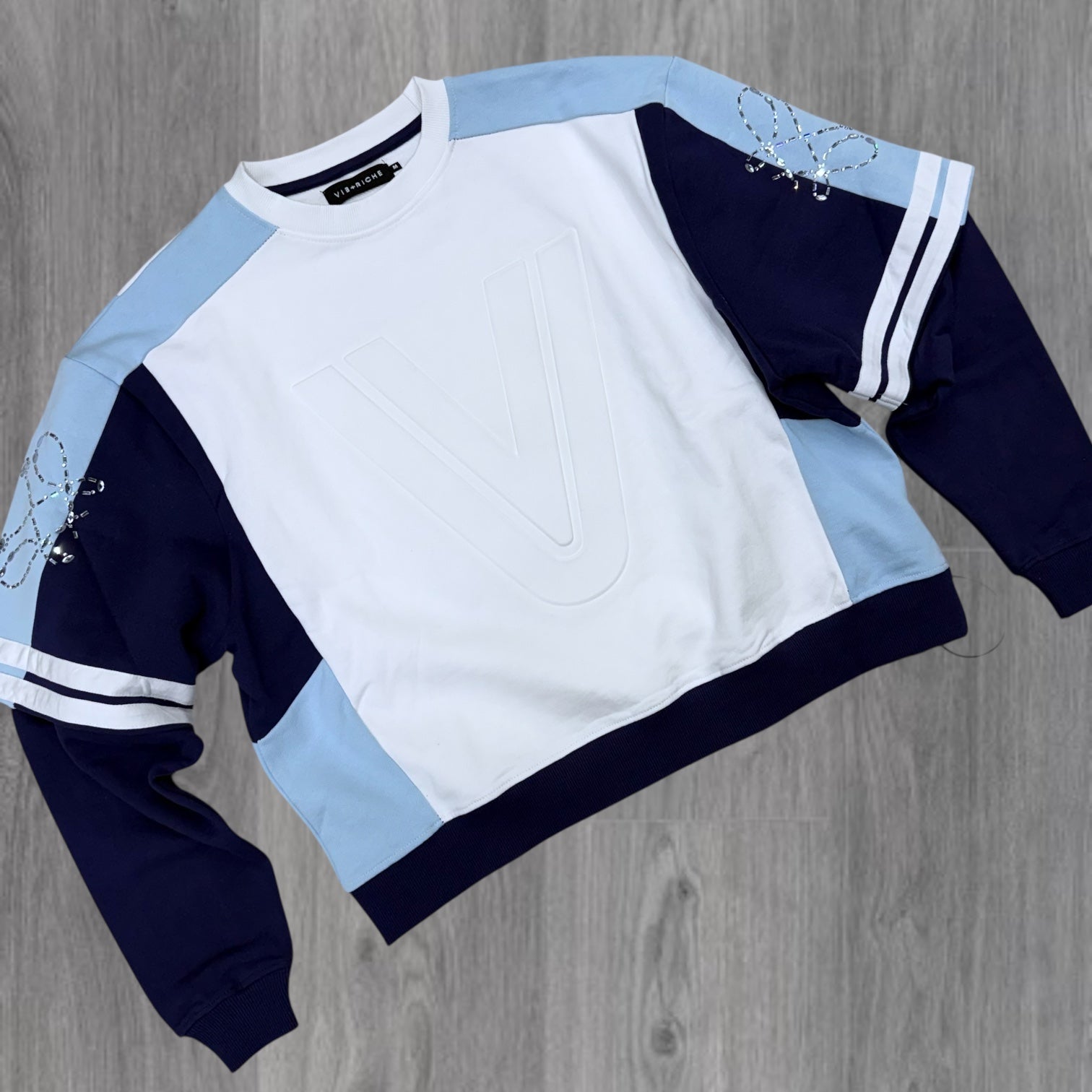 VR - Panel Crew Sweatshirt - BLue - 1806