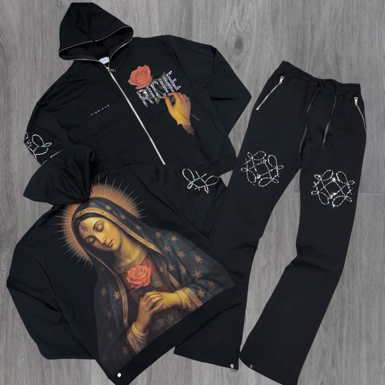 VR - Stacked The Rose Set - Black -