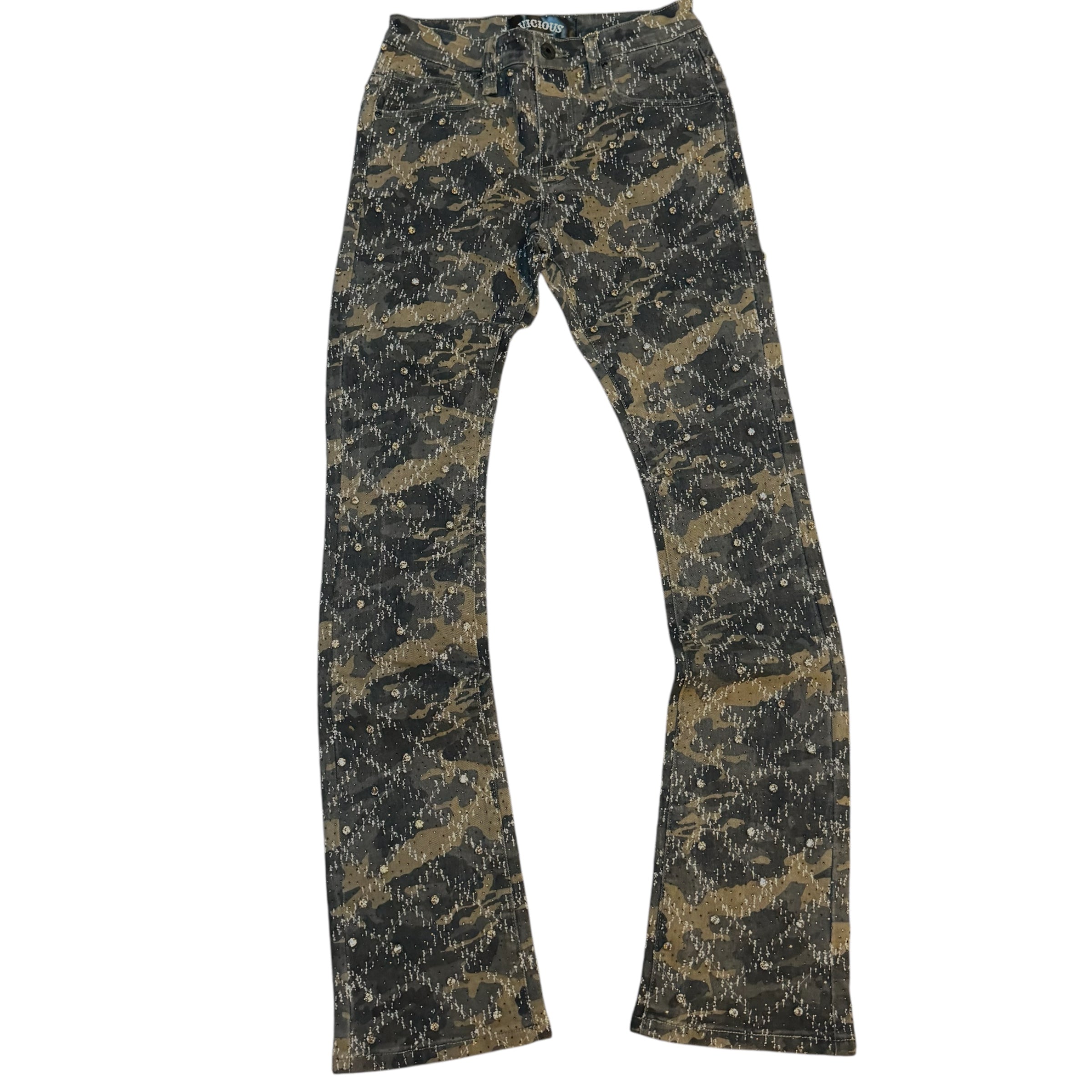 Vicious - STACKED Crystal DENIM Camo -VC510
