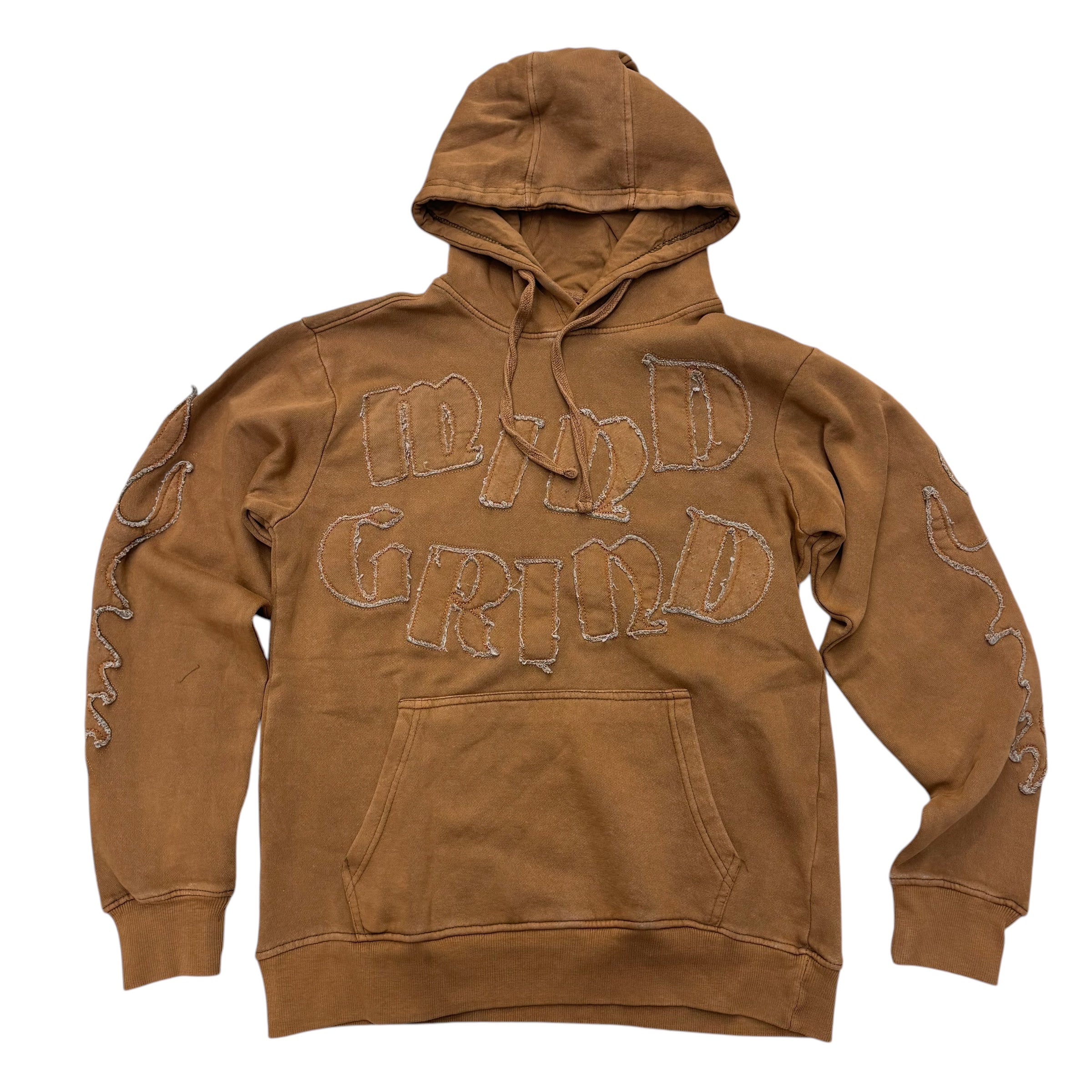 Rebel Mind Grind Hoodie Brown 366