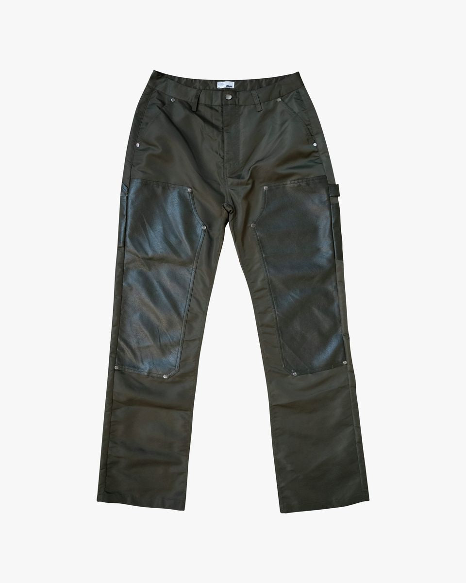 EPTM Stacked Nylon Carpenter Style Pants Olive