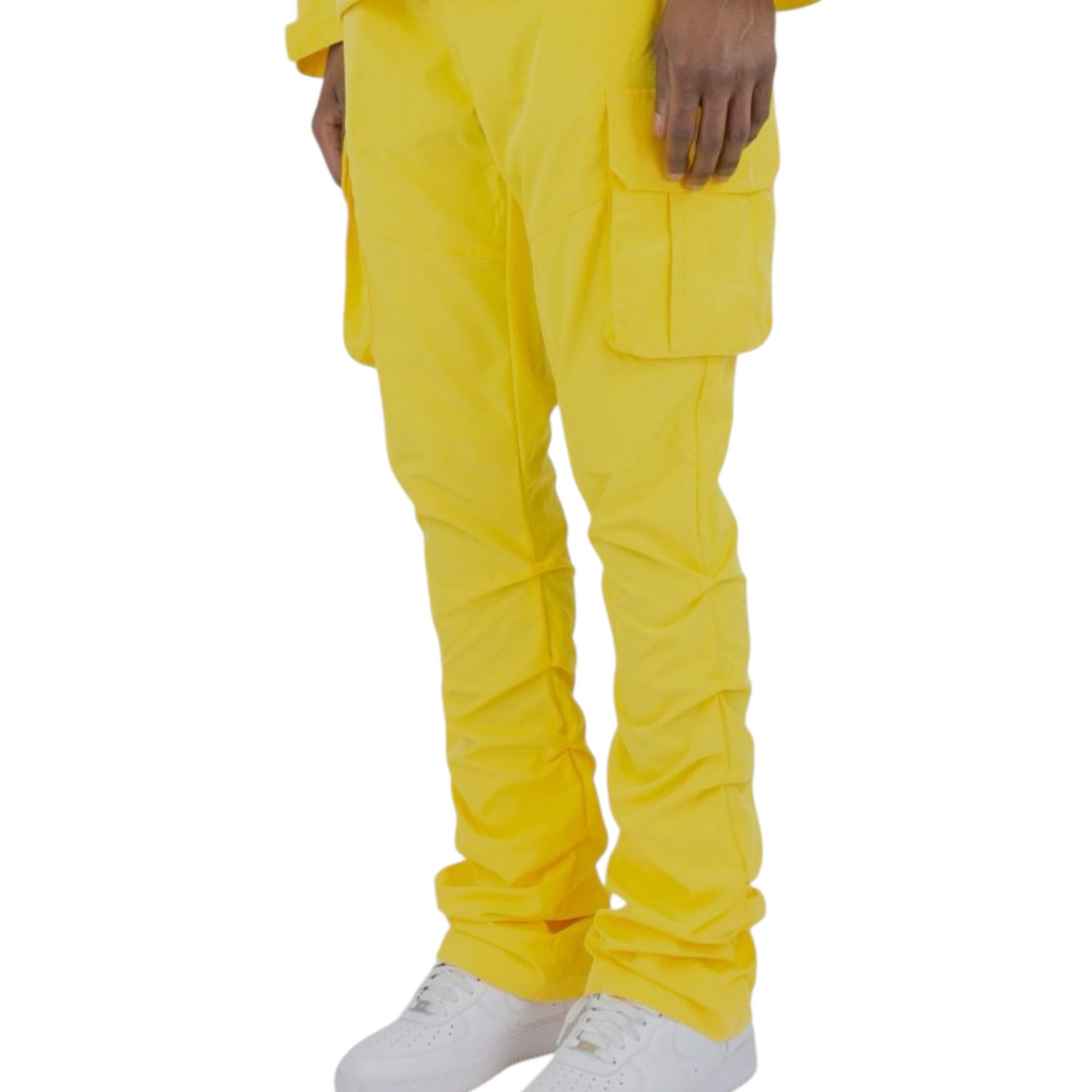 Rebel - STACKED NYLON CARGO PANT (YELLOW) 422 522