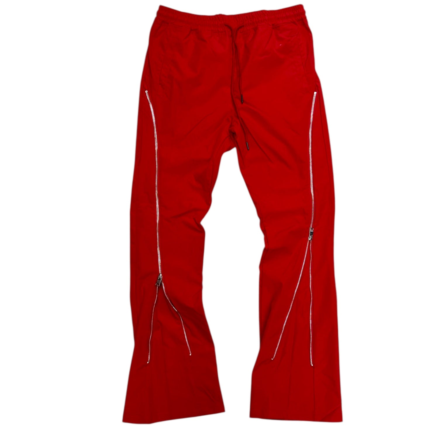 Rebel -  Stacked Nylon Zip pants - Red  401