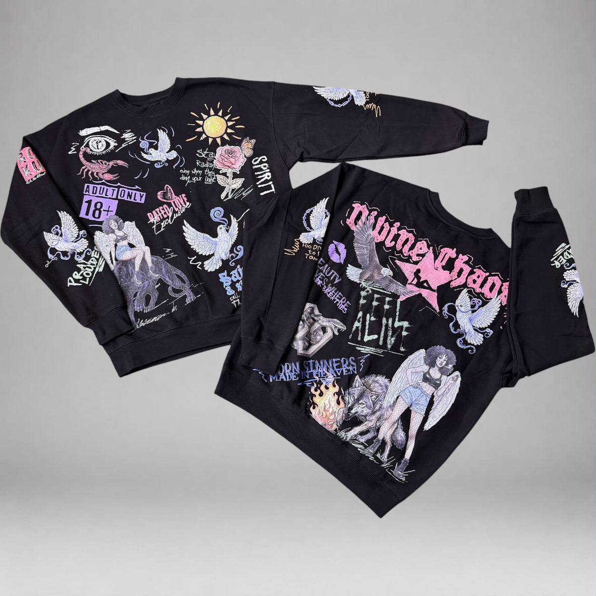 Roku - Divine Chaos Crewneck - Black 2139