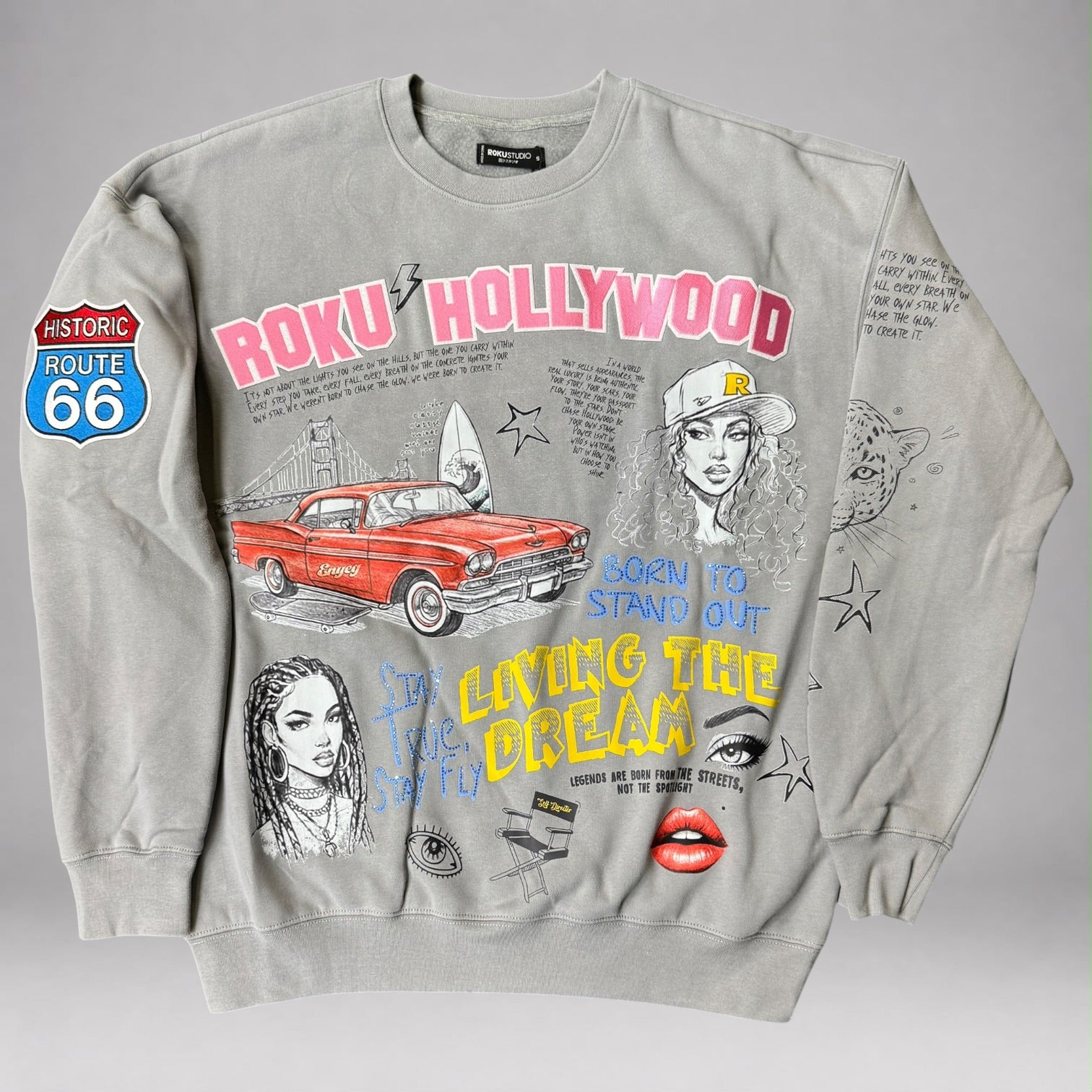 Roku - Living Dream Crewneck - Grey 2121