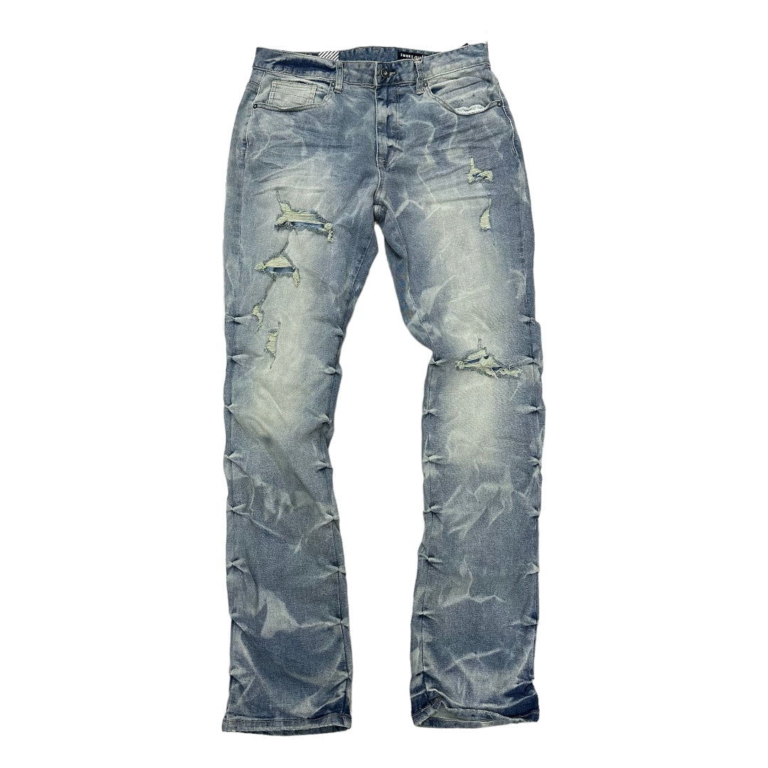 Rise Stacked Effect Denim Clyde Blue 24247