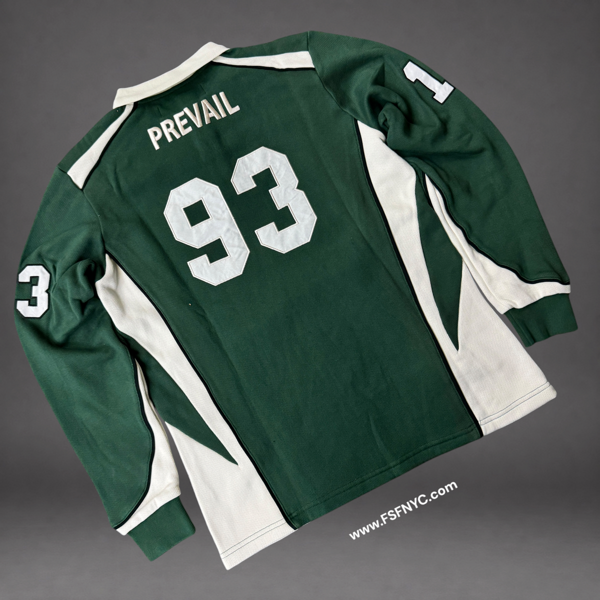 Prevail - Rugby Long Sleeve Polo - Green 117