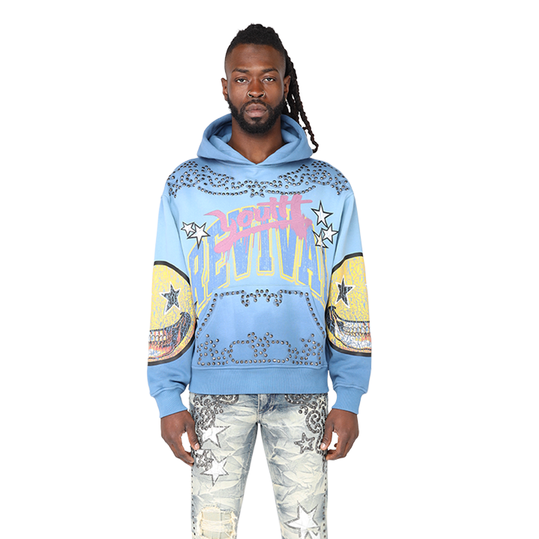 Rise Maximalist OverSize Hoodie Blue 25158