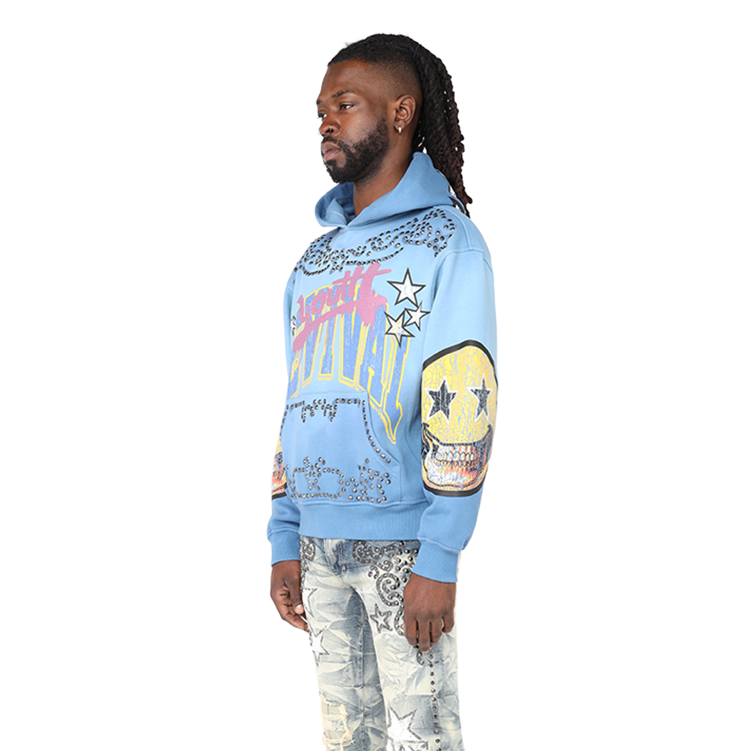 Rise Maximalist OverSize Hoodie Blue 25158