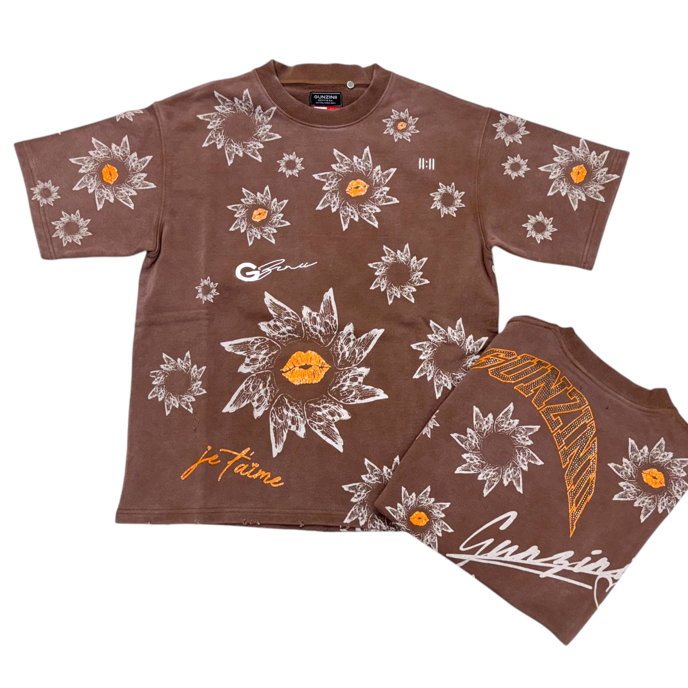 Gunzinii Rhinestone Premium Top Brown GZ662