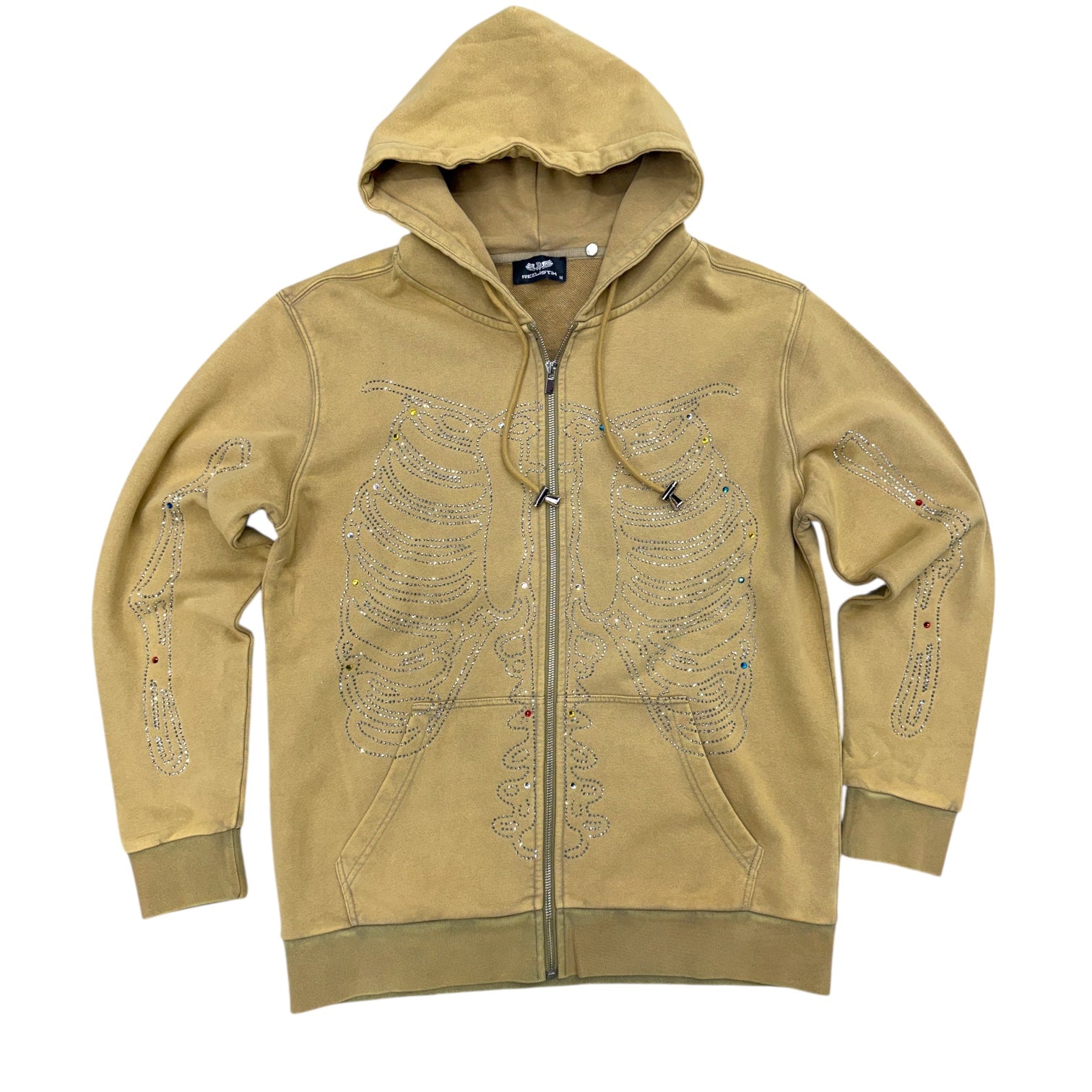 RST - Skeleton diamonds HOODIE - Tan -Rst404 zi