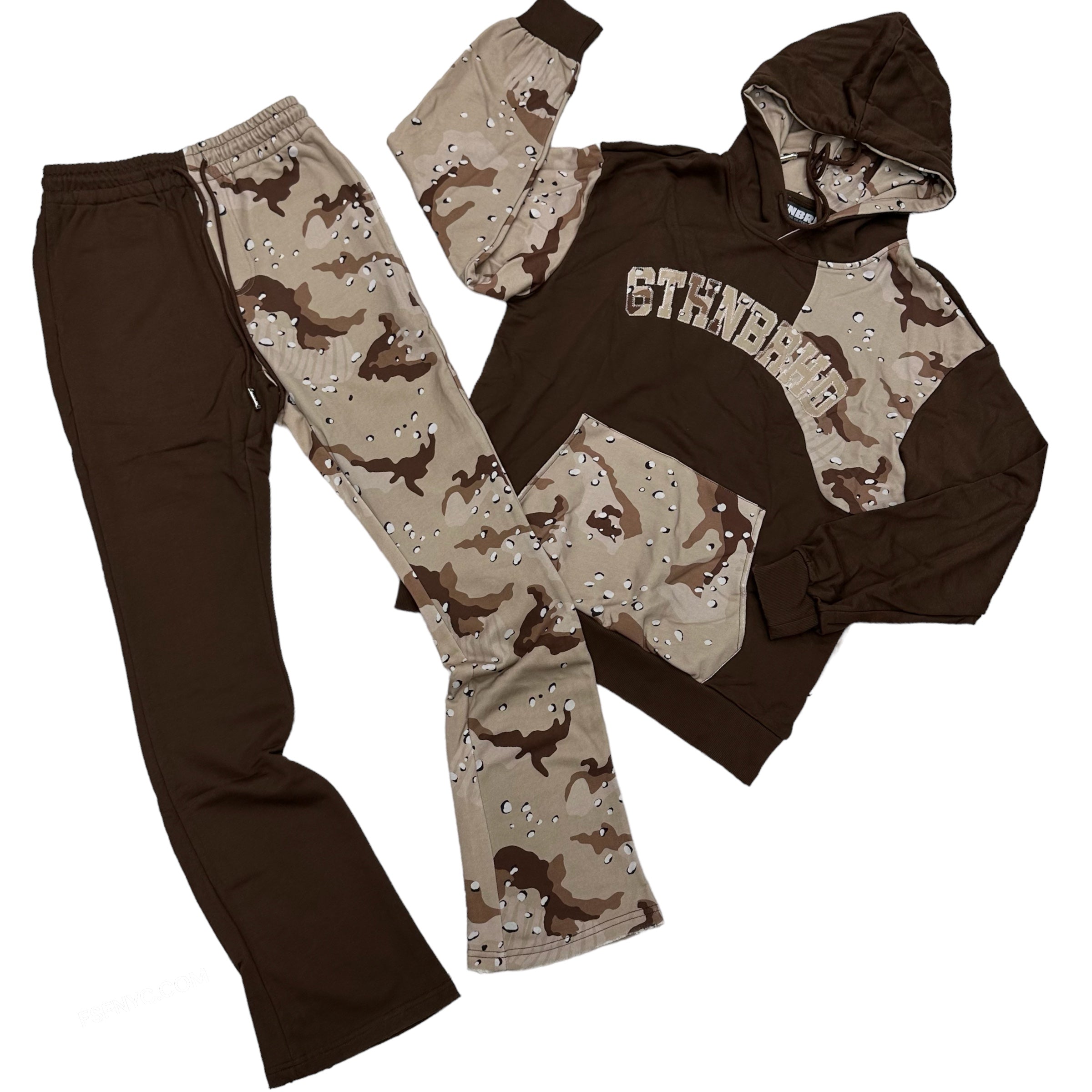 6th NBRHD stacked Tank sweat suit Camo