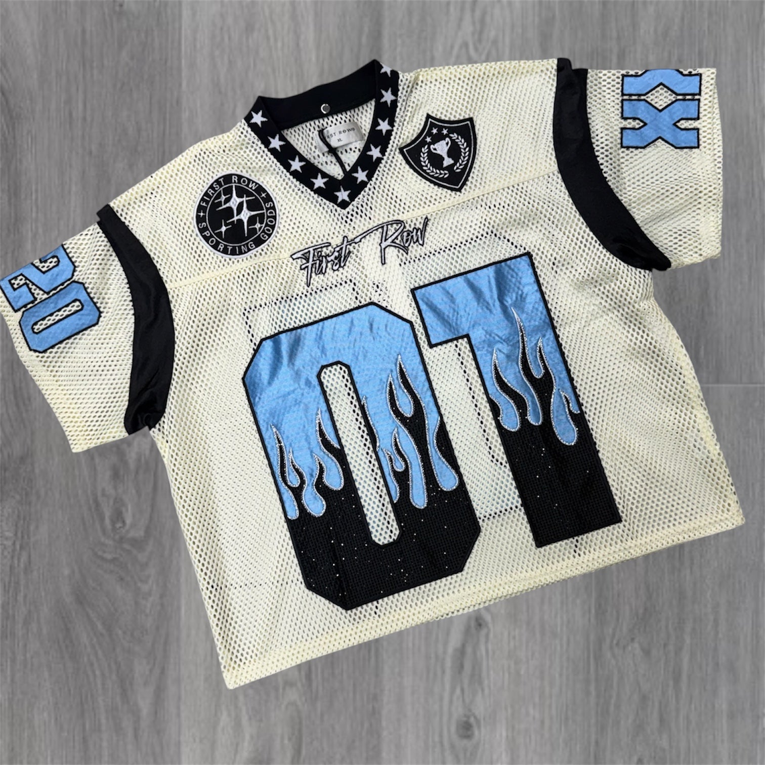 FR - 01 Mesh jersey Top - Crewm