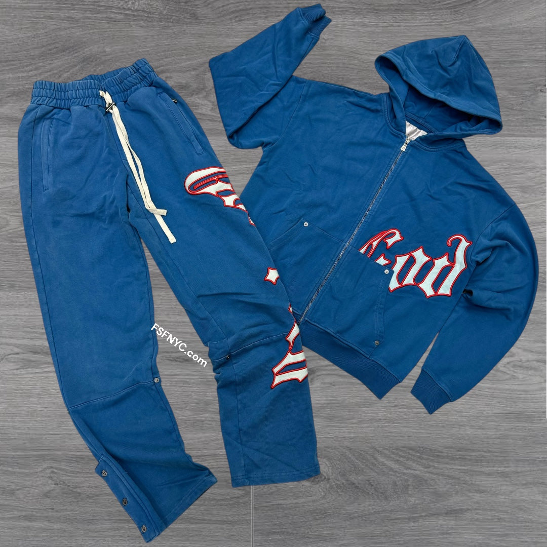 GodSpeed OG Logo Sweat Suit Blue