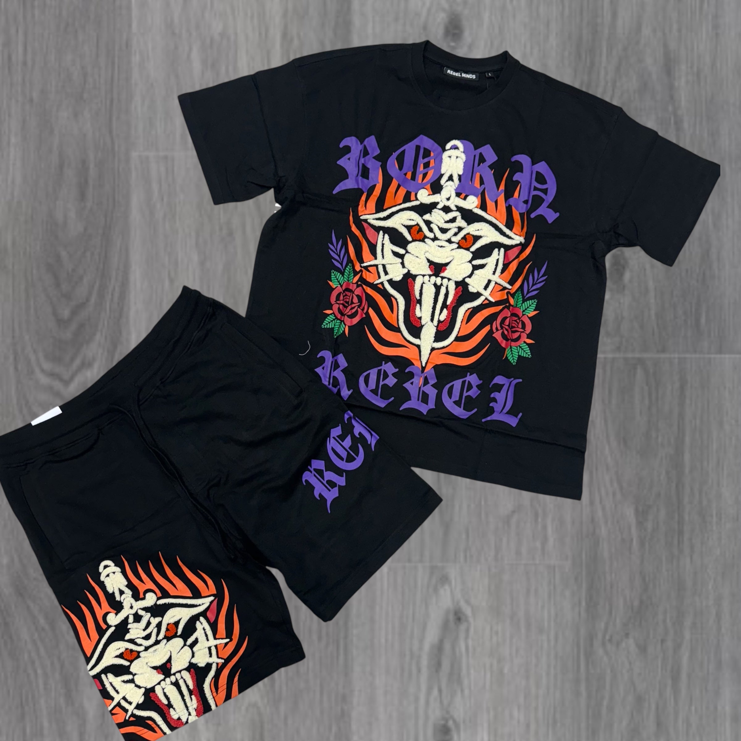 Rebel shaneil Short Set Black 161 961