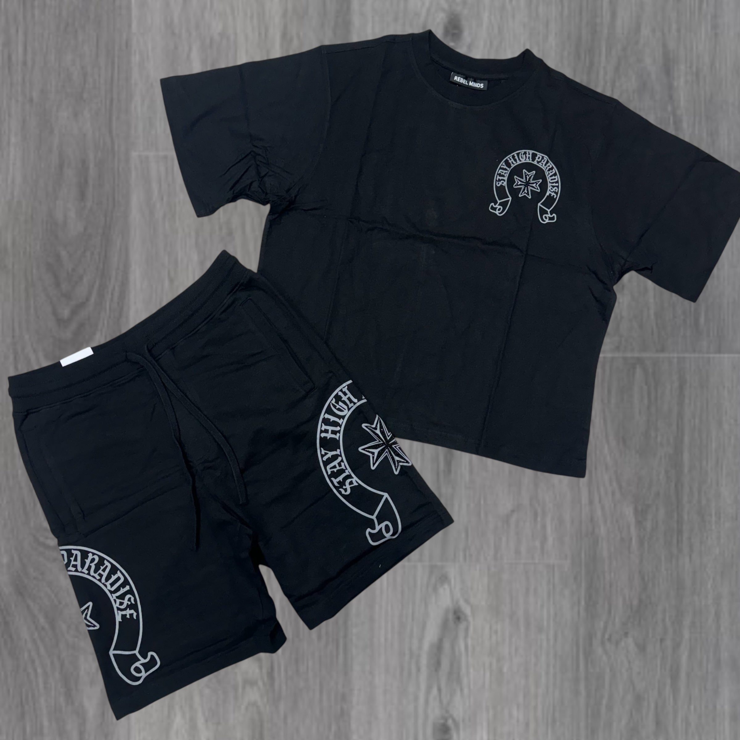 Rebel Paradise Short Set Black 184 984