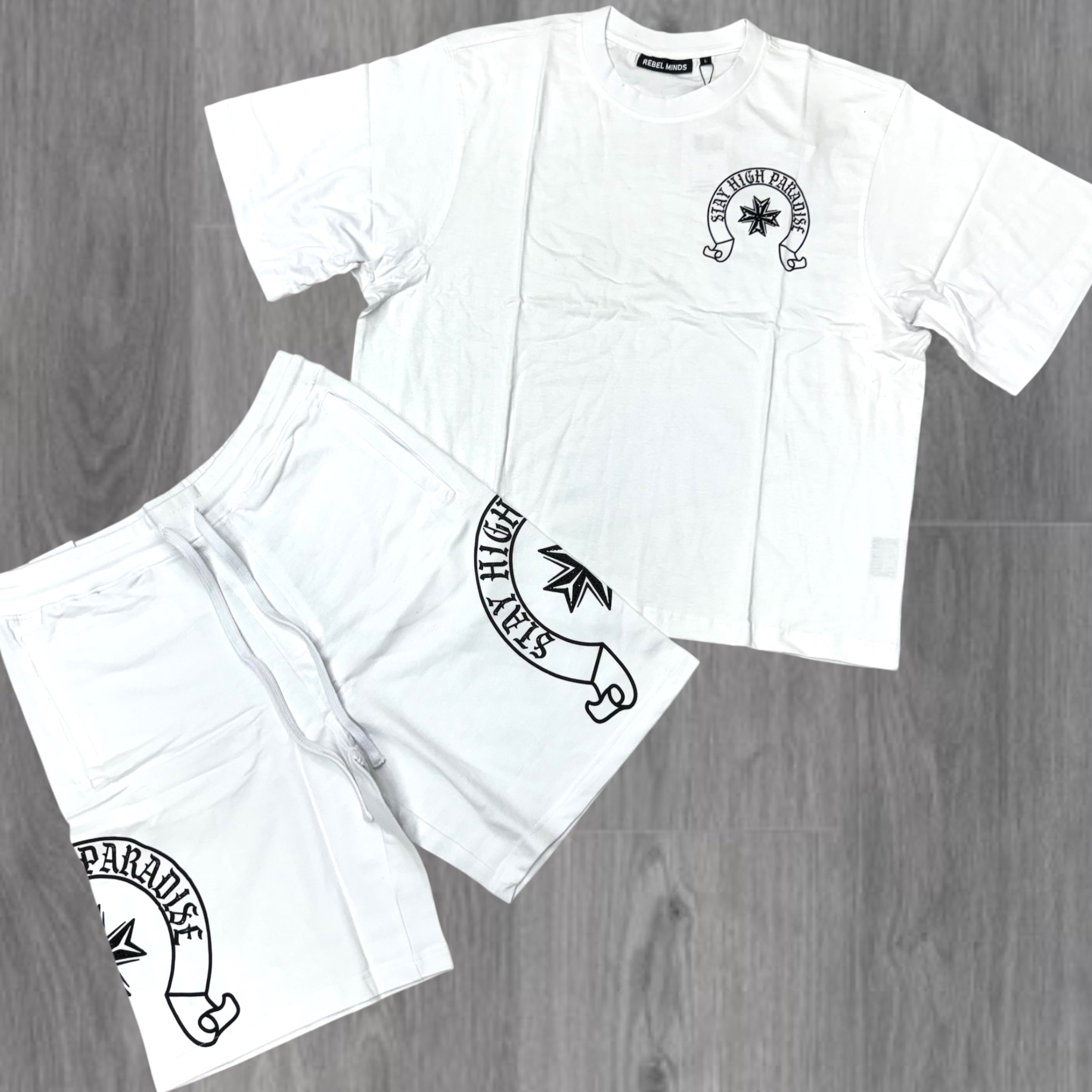 Rebel Paradise Short Set White 184 984