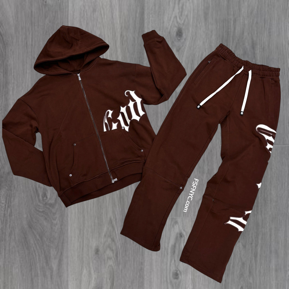 GODSPEED - Classic Zip Sweat suit - Brown