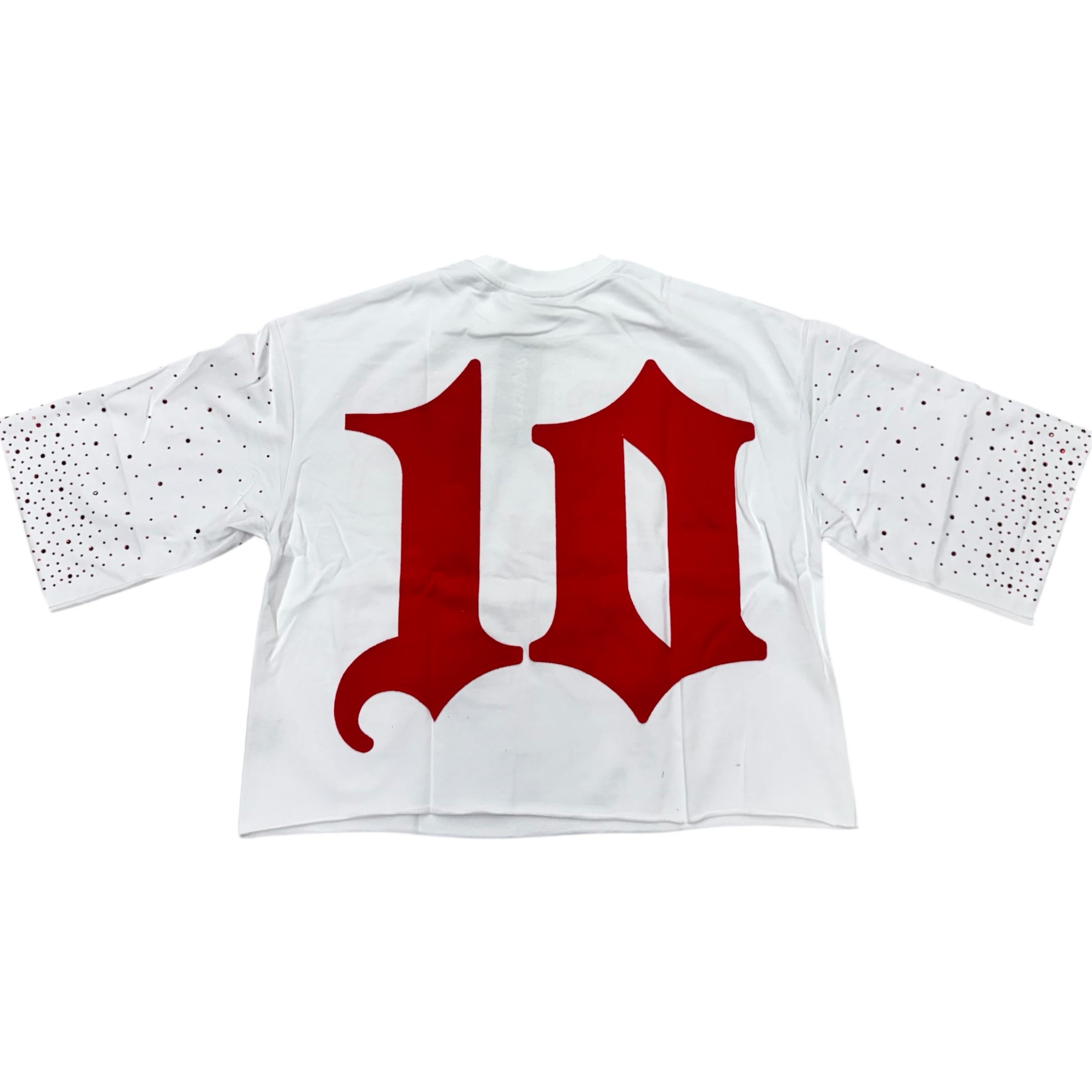 SYN Rhinestone Richer Than My Opps White/Red SYAN-7 M
