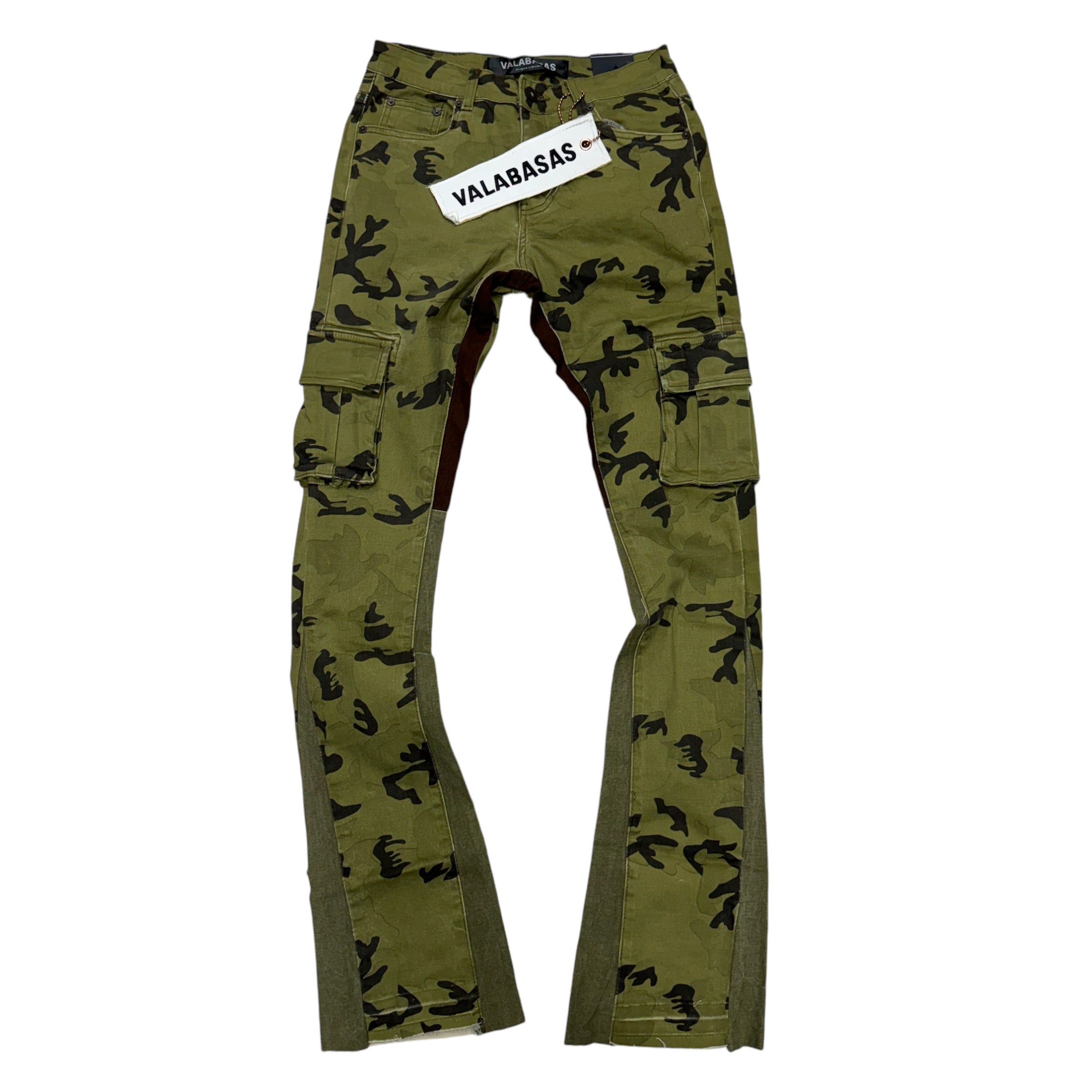 Valabasas stacked Commander Green brown 2198