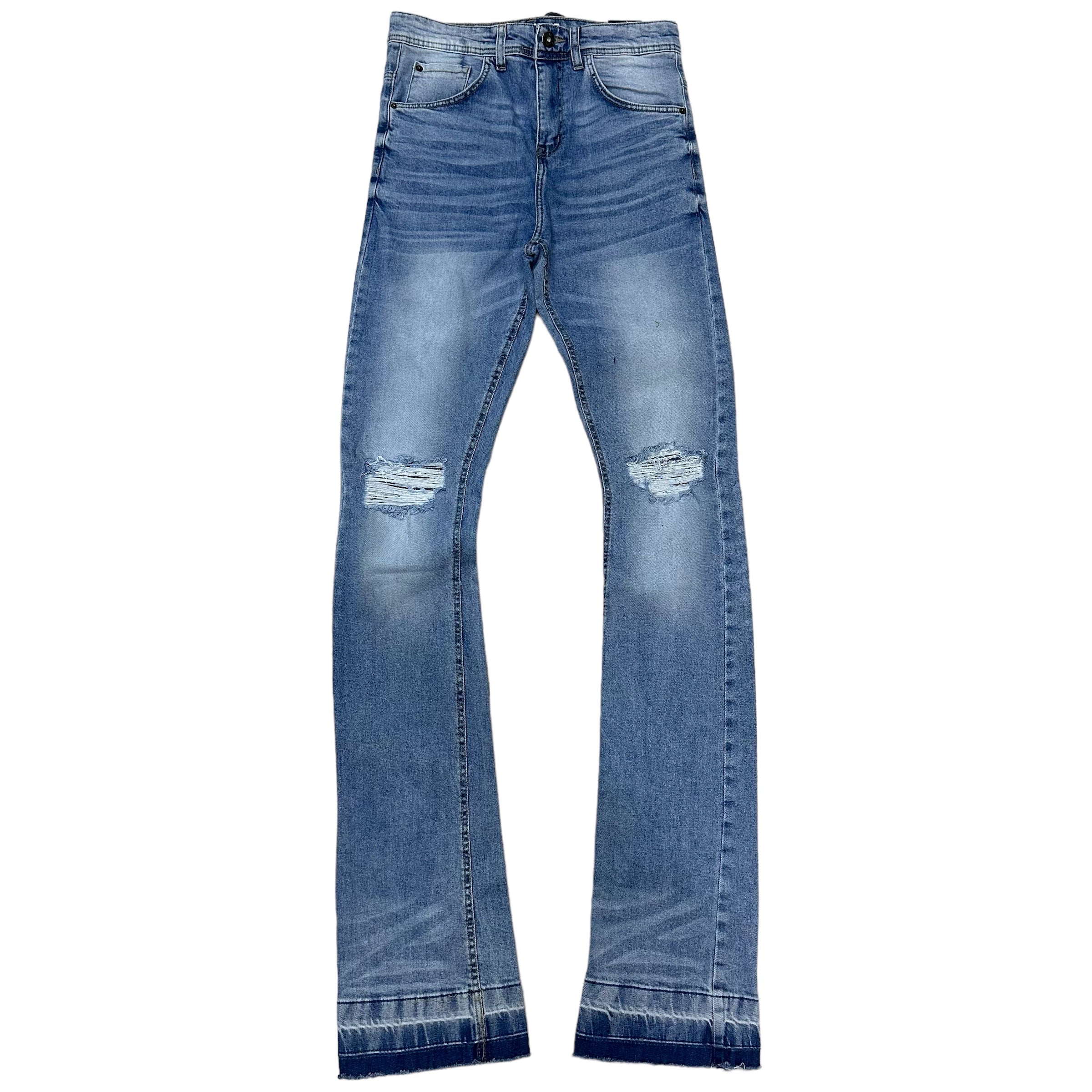 Narr Stacked Clean Rip Denim MD Blue 3211
