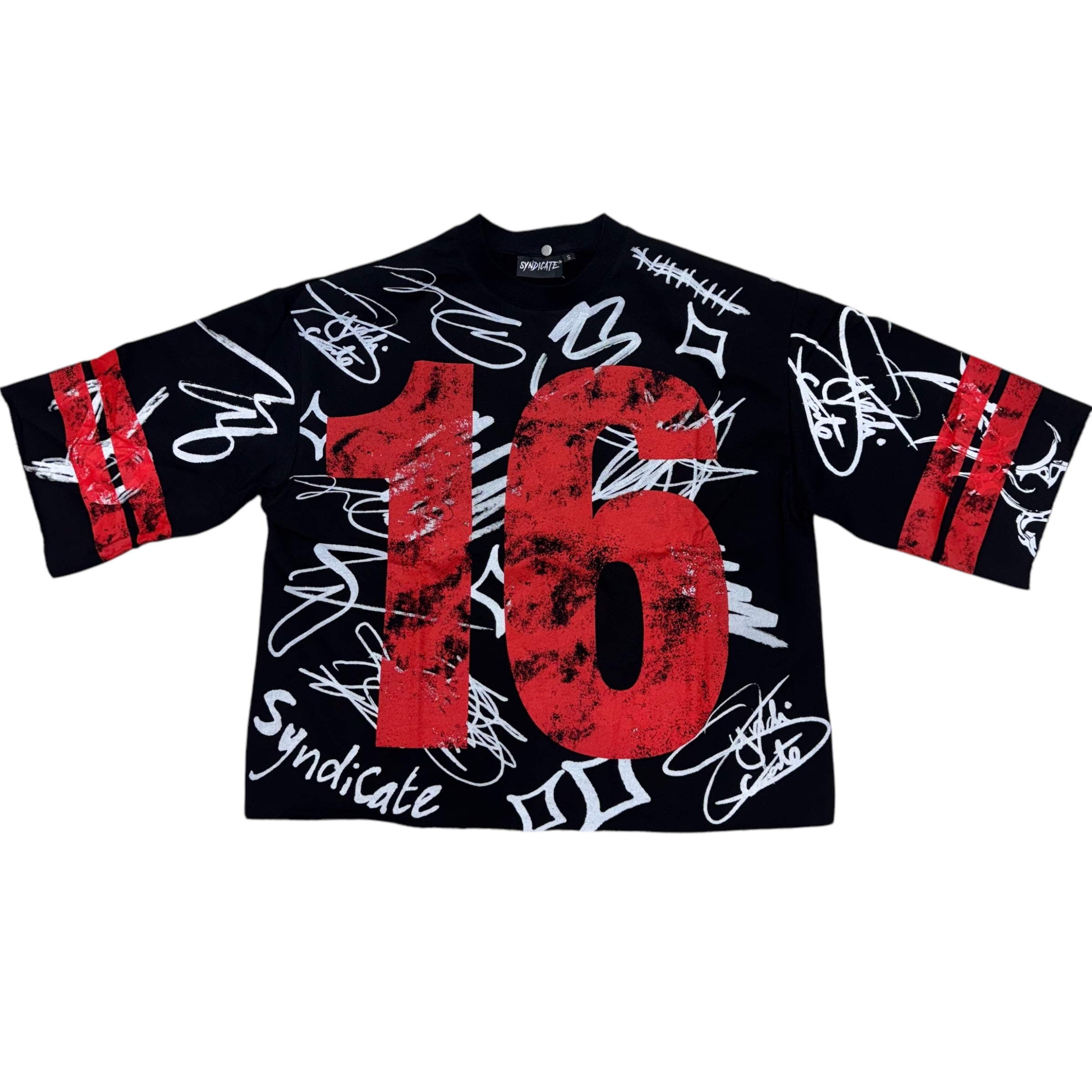 SYN 16 Oversize Box Fit T-shirt Bred Black/Red SYN-16(4) M
