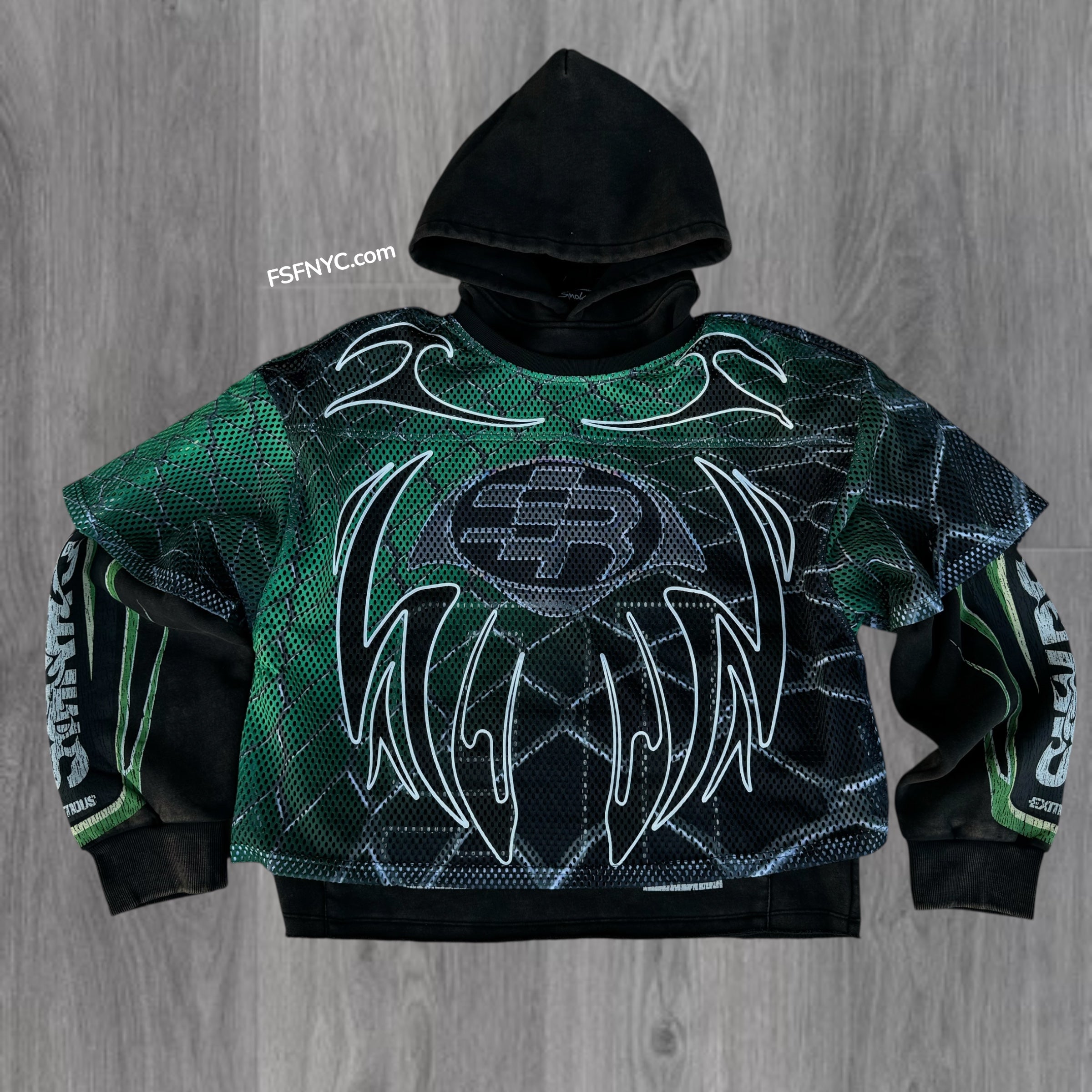 Rise - Field 2 Layer Hoodie - Black - 25559
