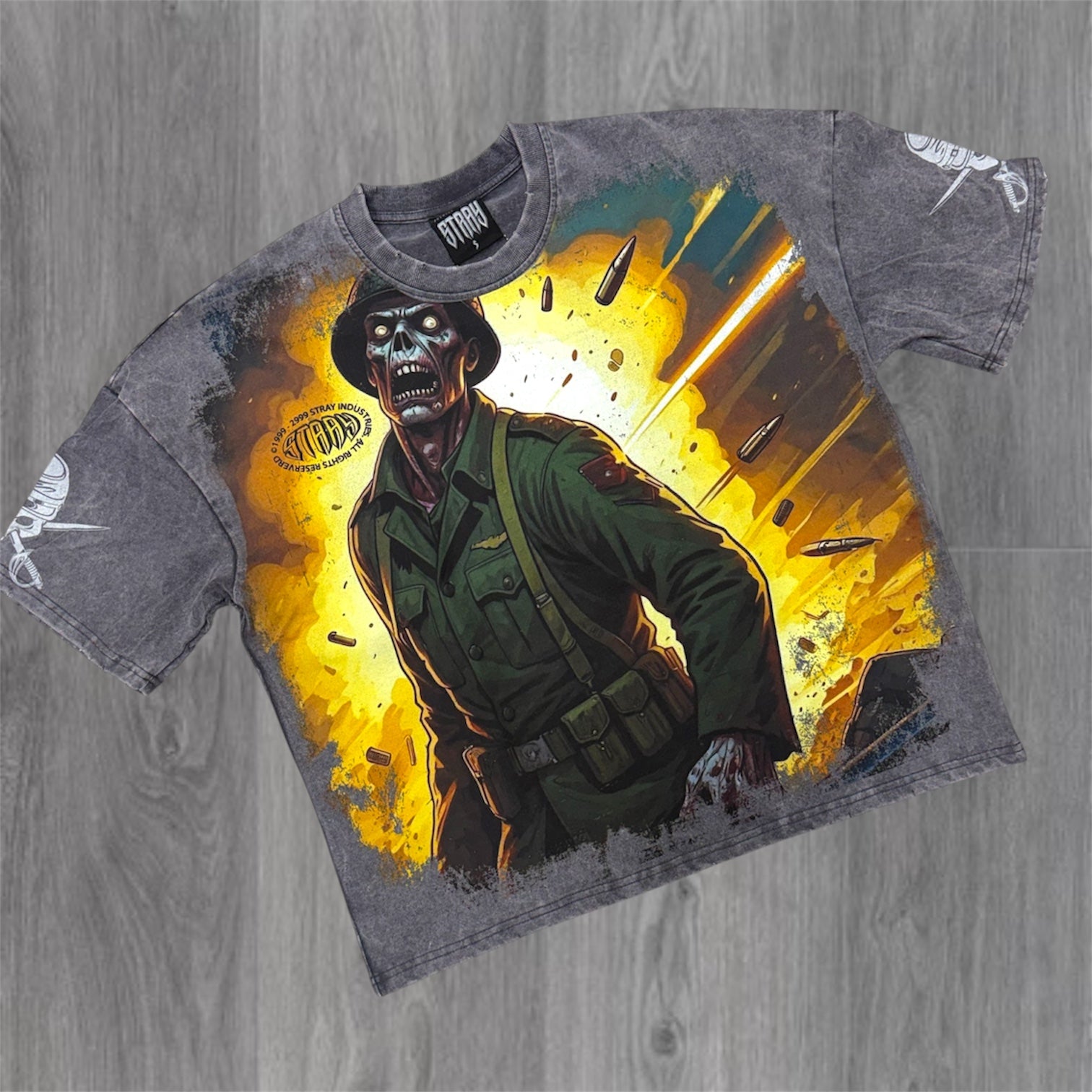 Stray -  Apocalypse T-shirt - Charcoal- 1753