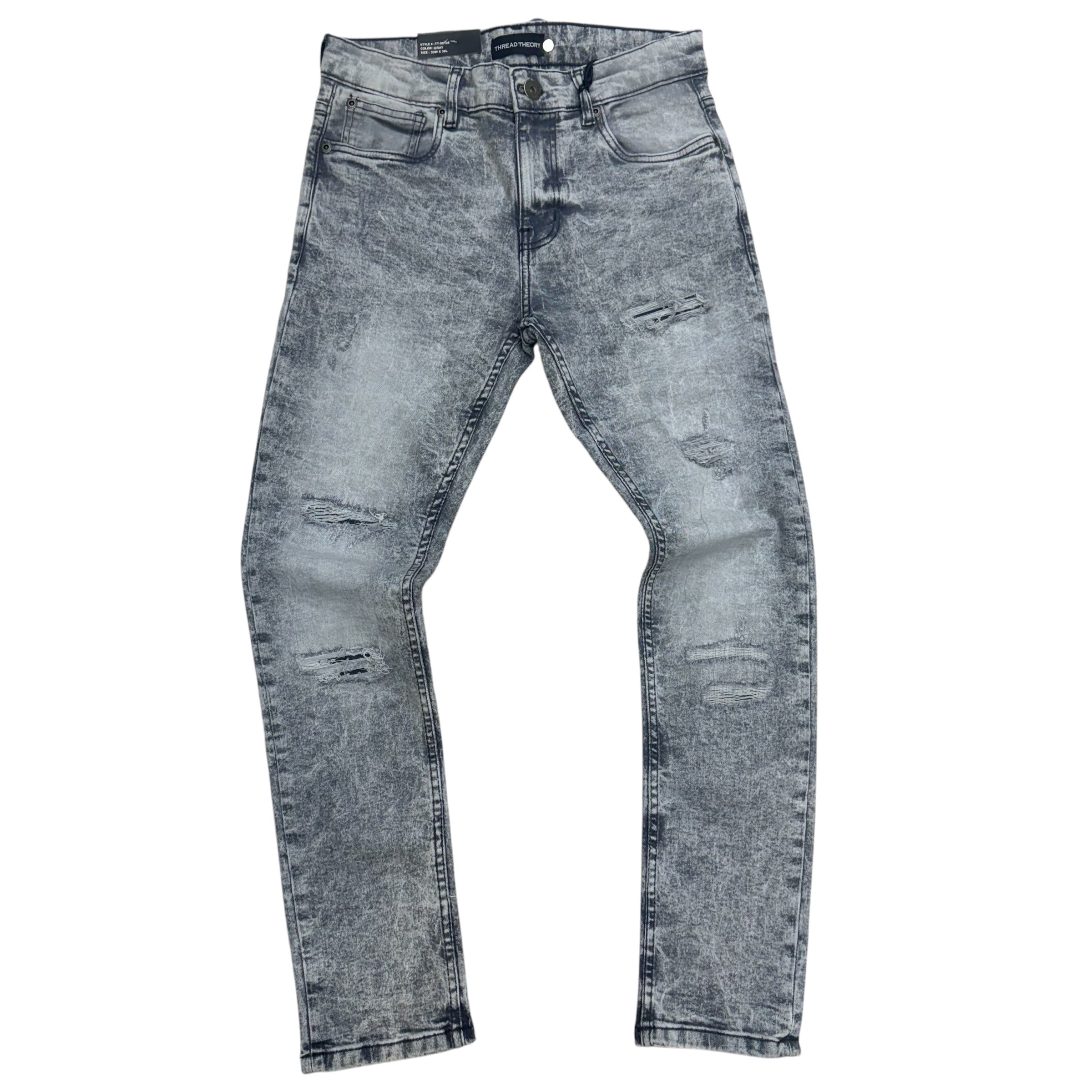 Mischief Distress Denim Grey 50104