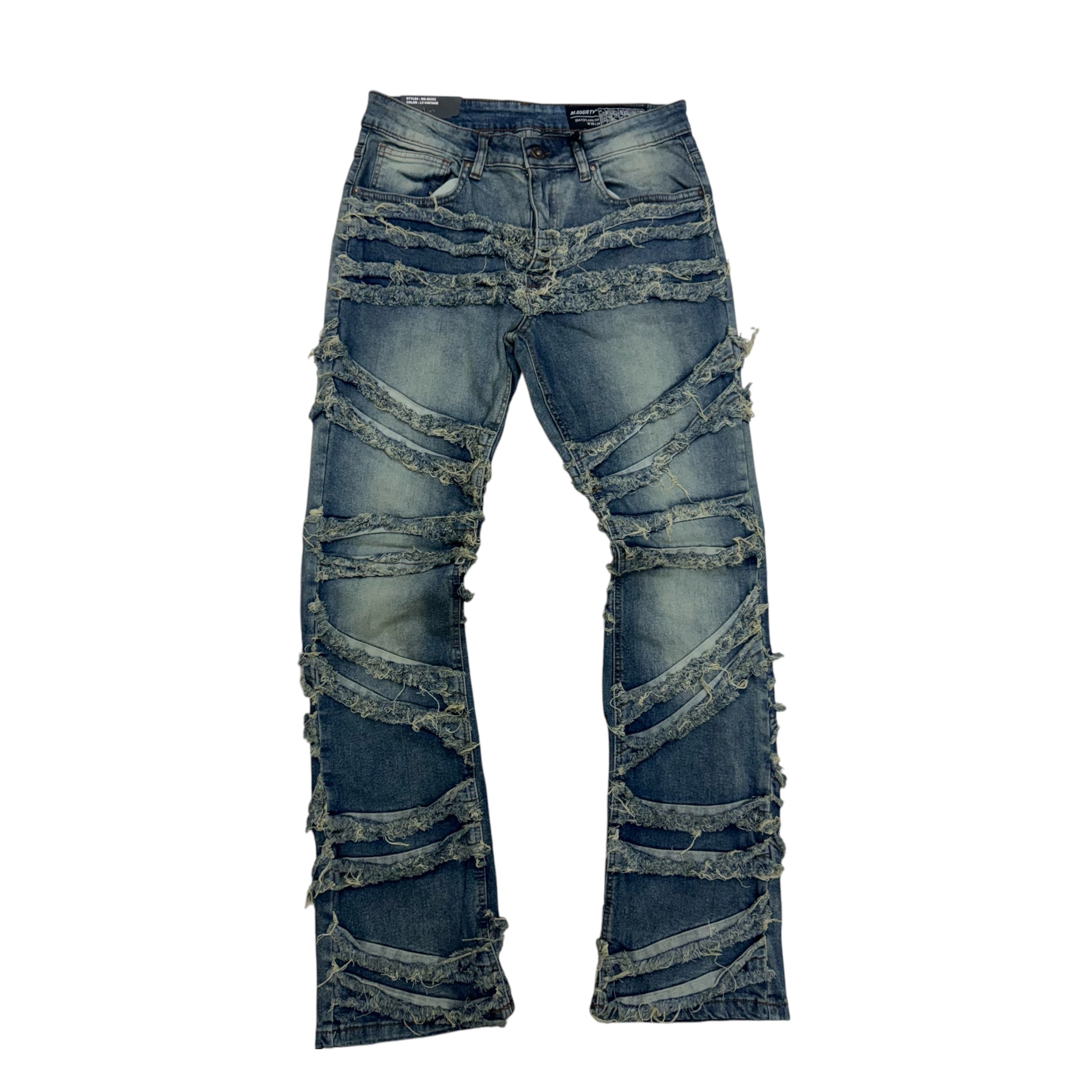 Mischief Stacked Panels Denim Vintage 80352